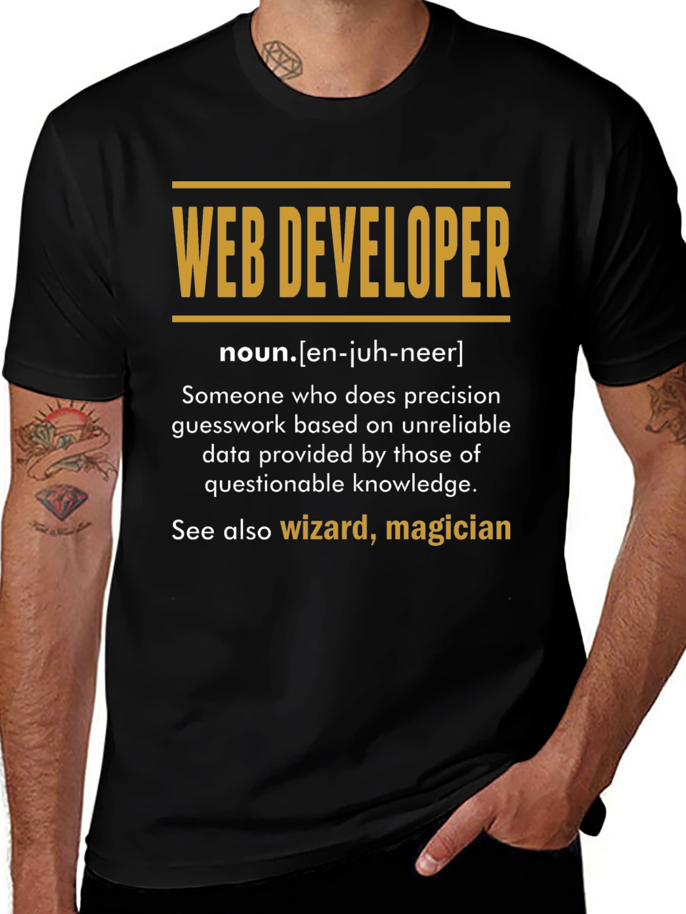 Web Developer Definition T-Shirt - Programmer Gift