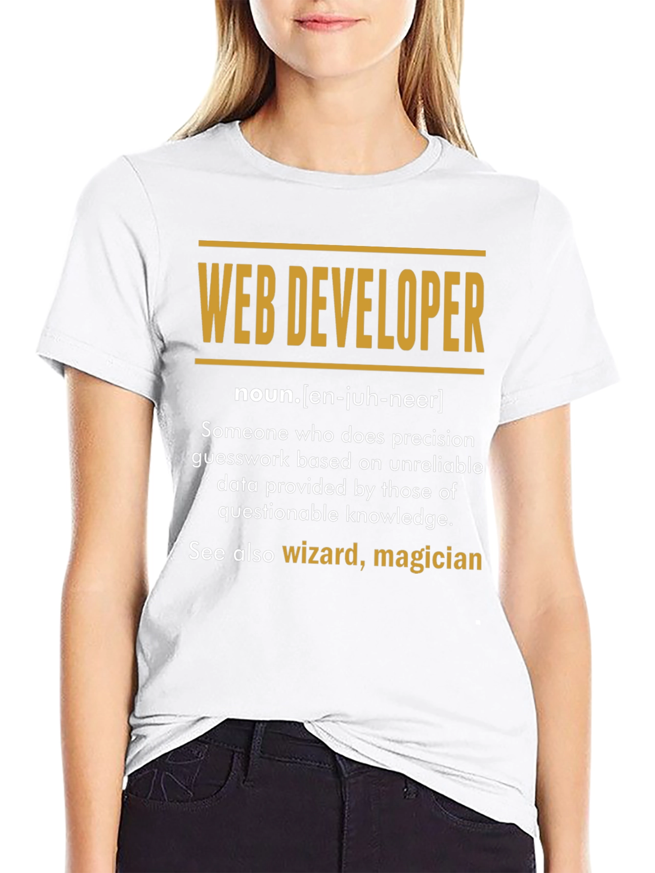 Web Developer Definition T-Shirt - Programmer Gift