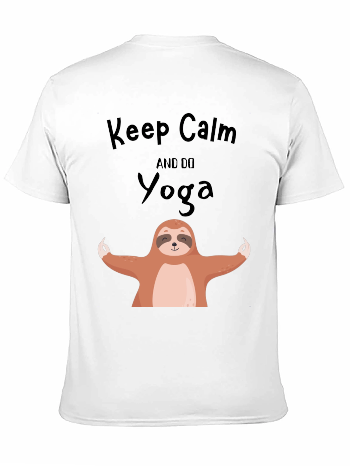Keep Calm and Do Yoga Sloth Graphic Tee