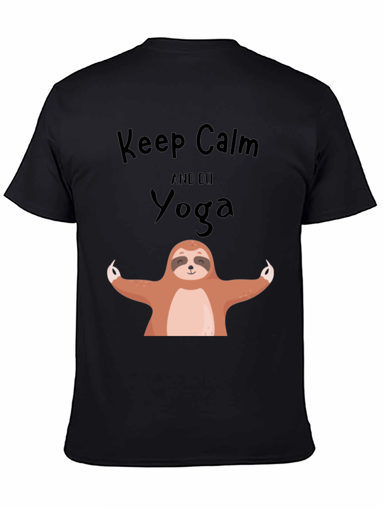 Keep Calm and Do Yoga Sloth Graphic Tee
