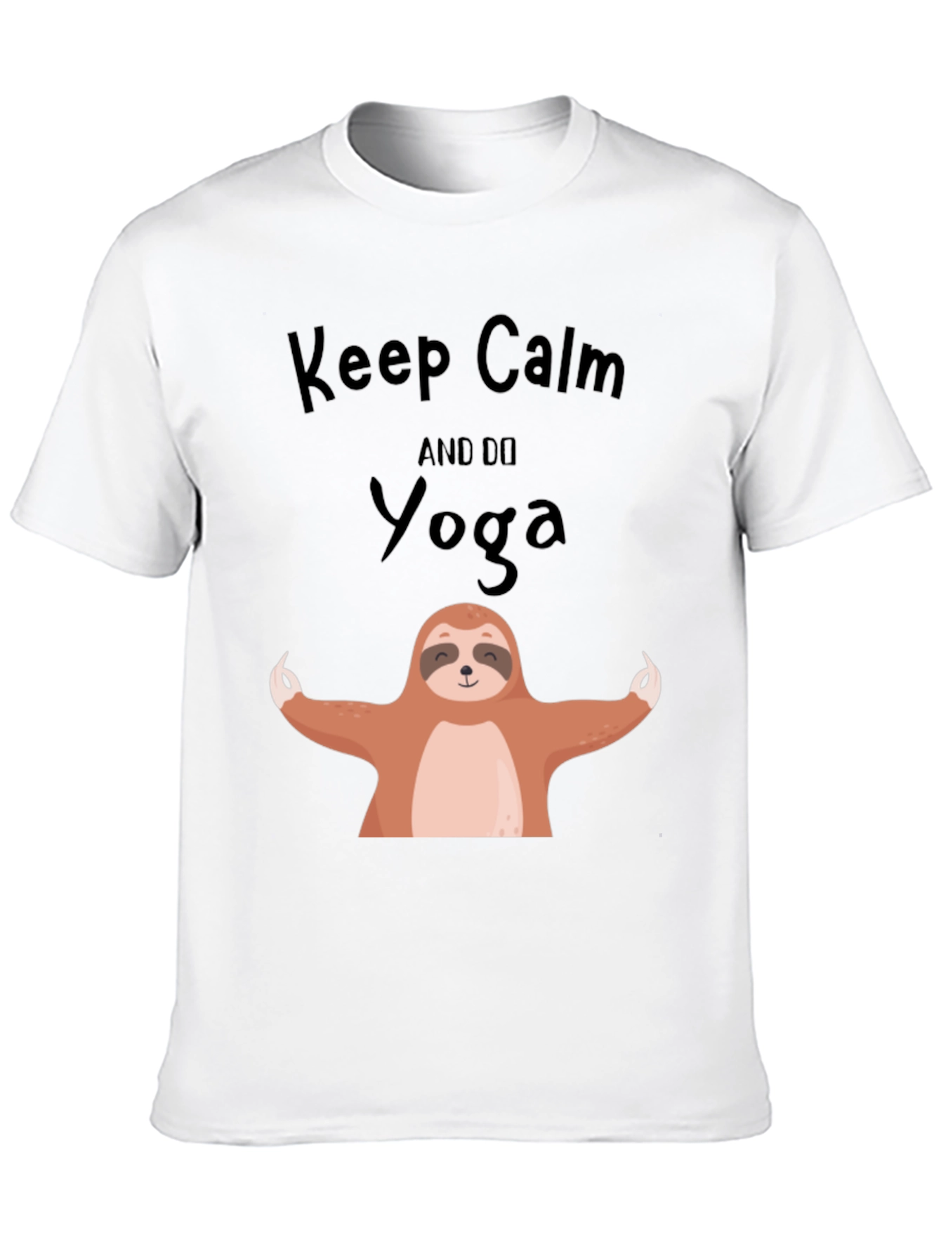 Keep Calm and Do Yoga Sloth Graphic Tee