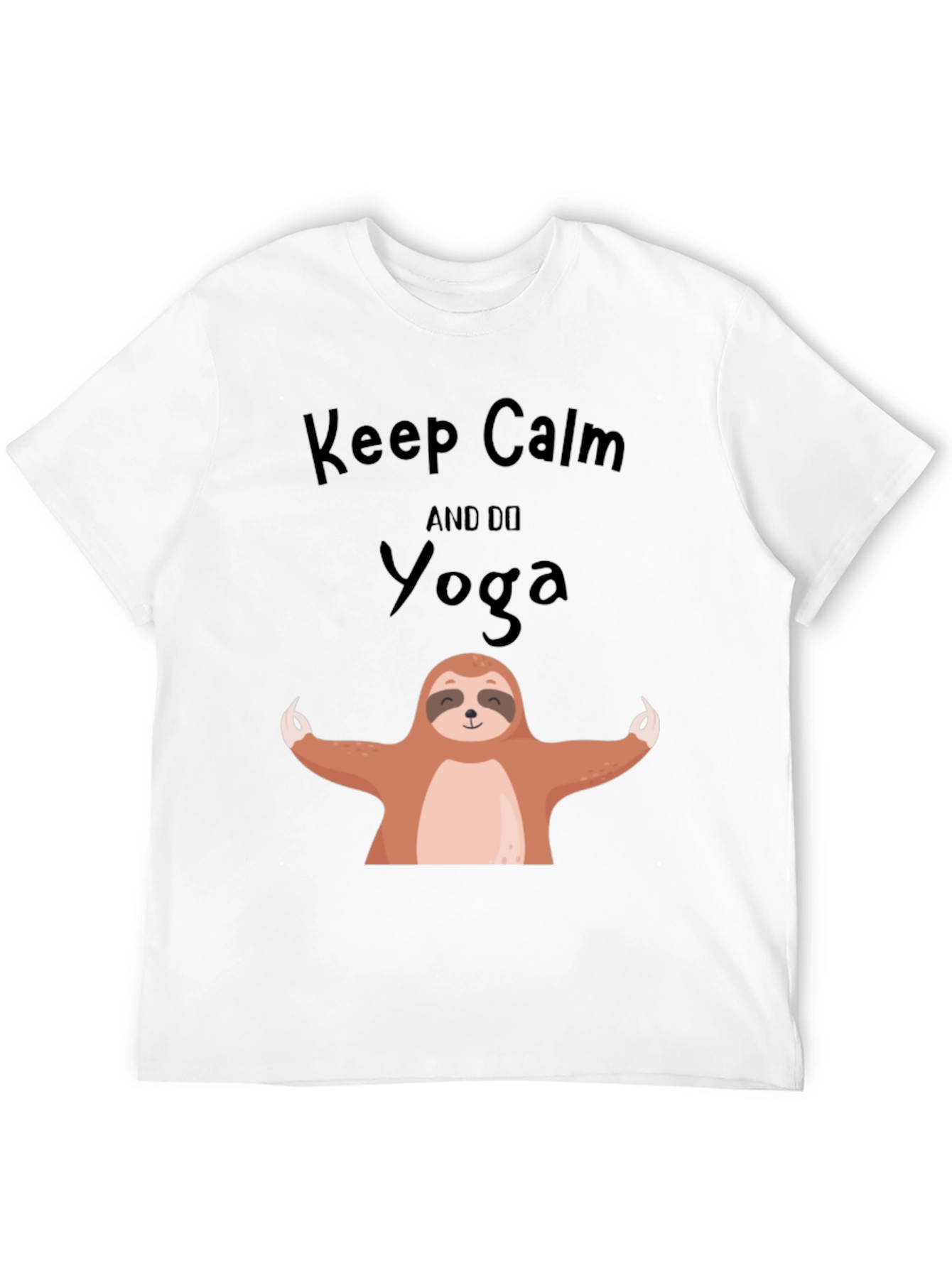 Keep Calm and Do Yoga Sloth Graphic Tee