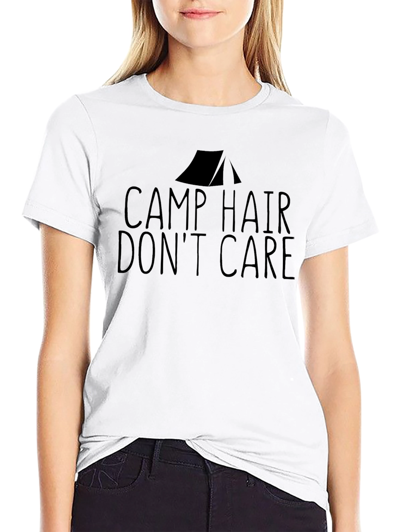 Camp Hair Dont Care Graphic Tee