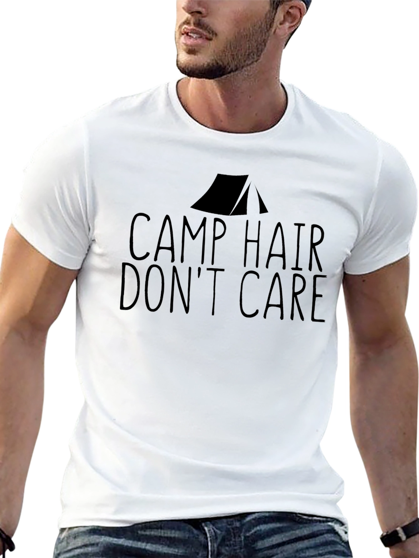 Camp Hair Dont Care Graphic Tee