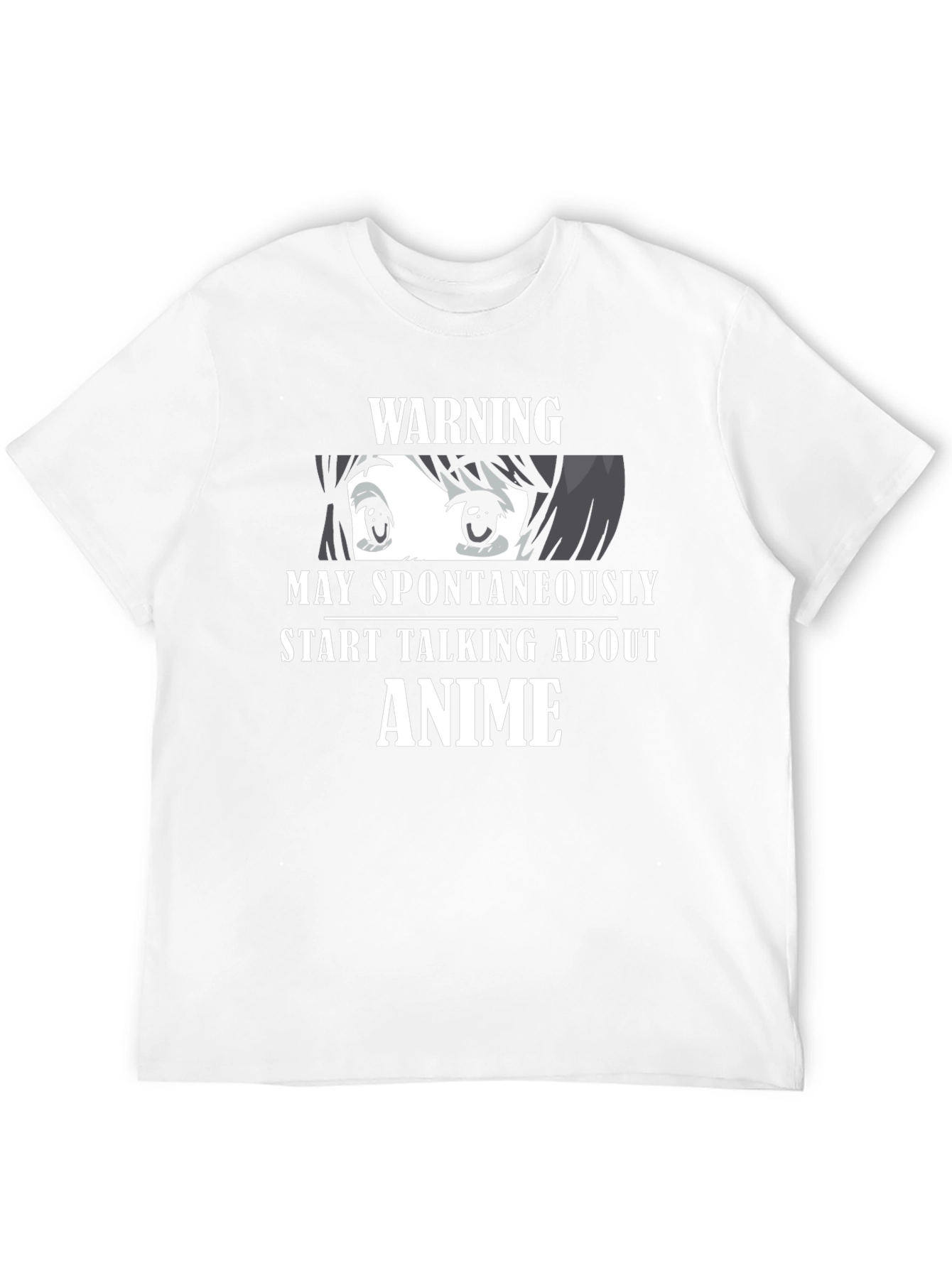 Warning May Spontaneously Talk About Anime T-Shirt