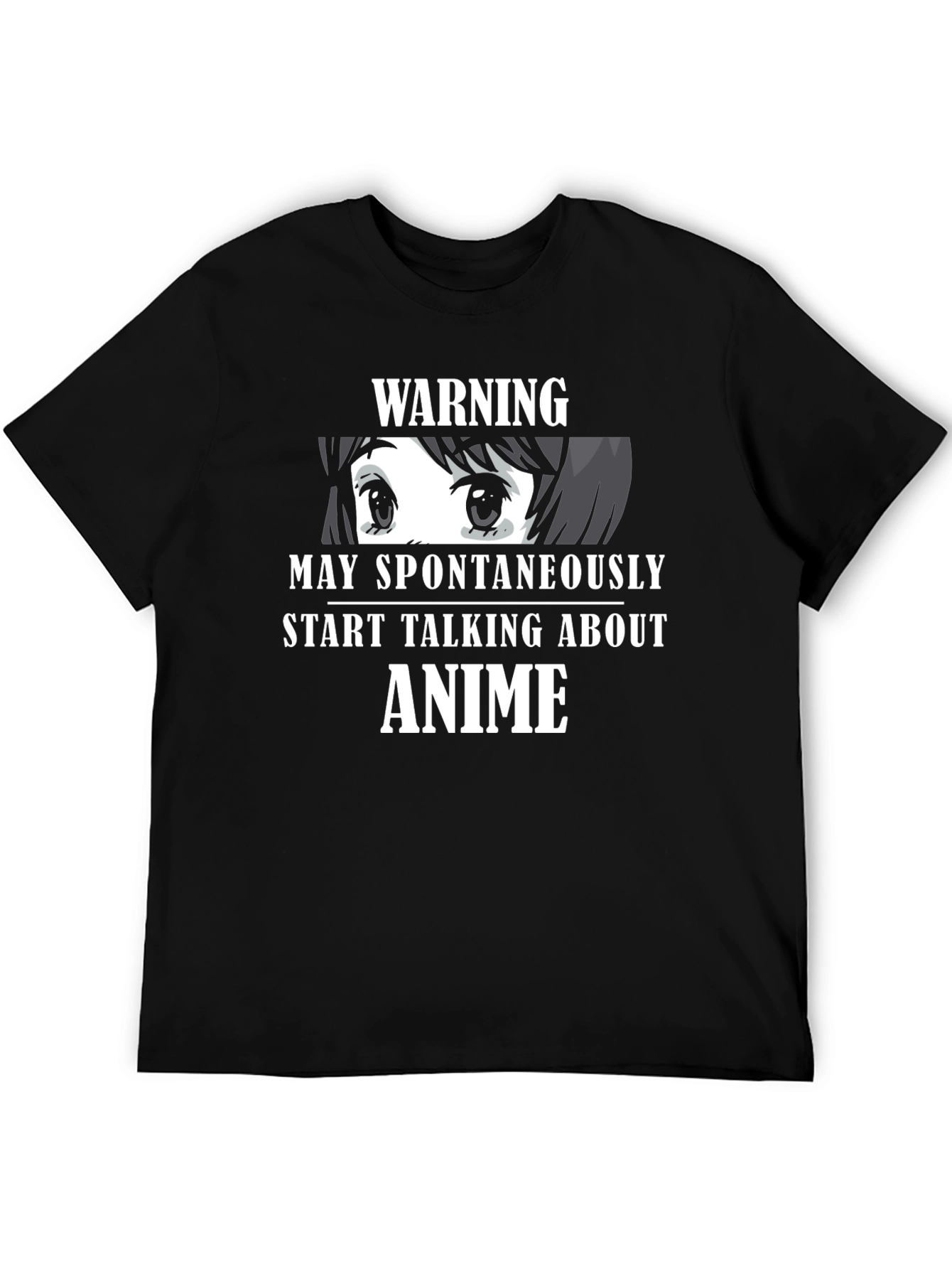 Warning May Spontaneously Talk About Anime T-Shirt