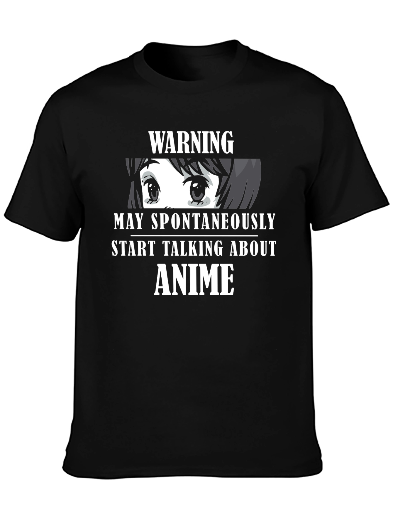 Warning May Spontaneously Talk About Anime T-Shirt