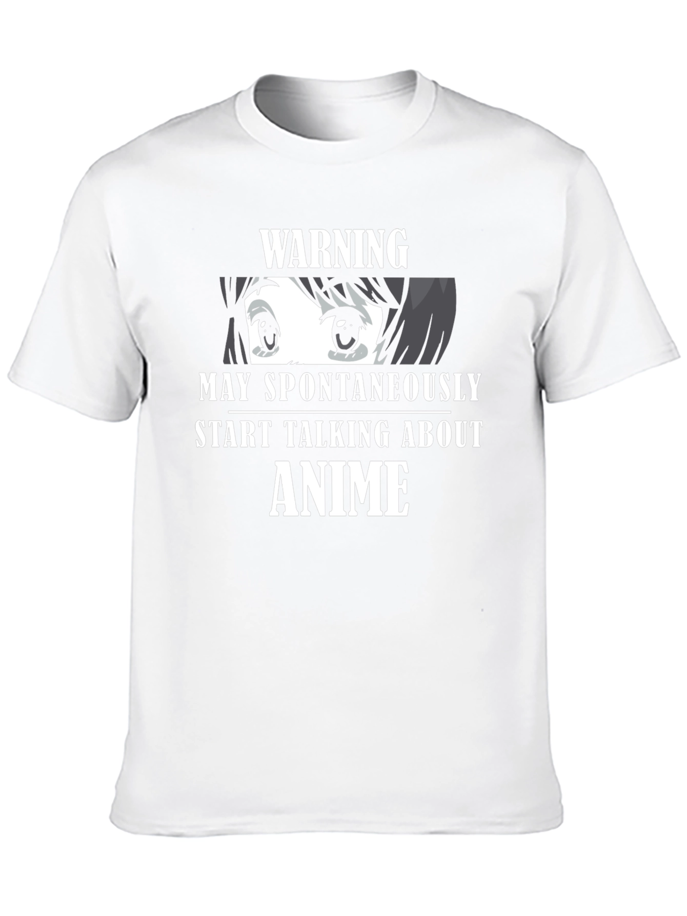 Warning May Spontaneously Talk About Anime T-Shirt