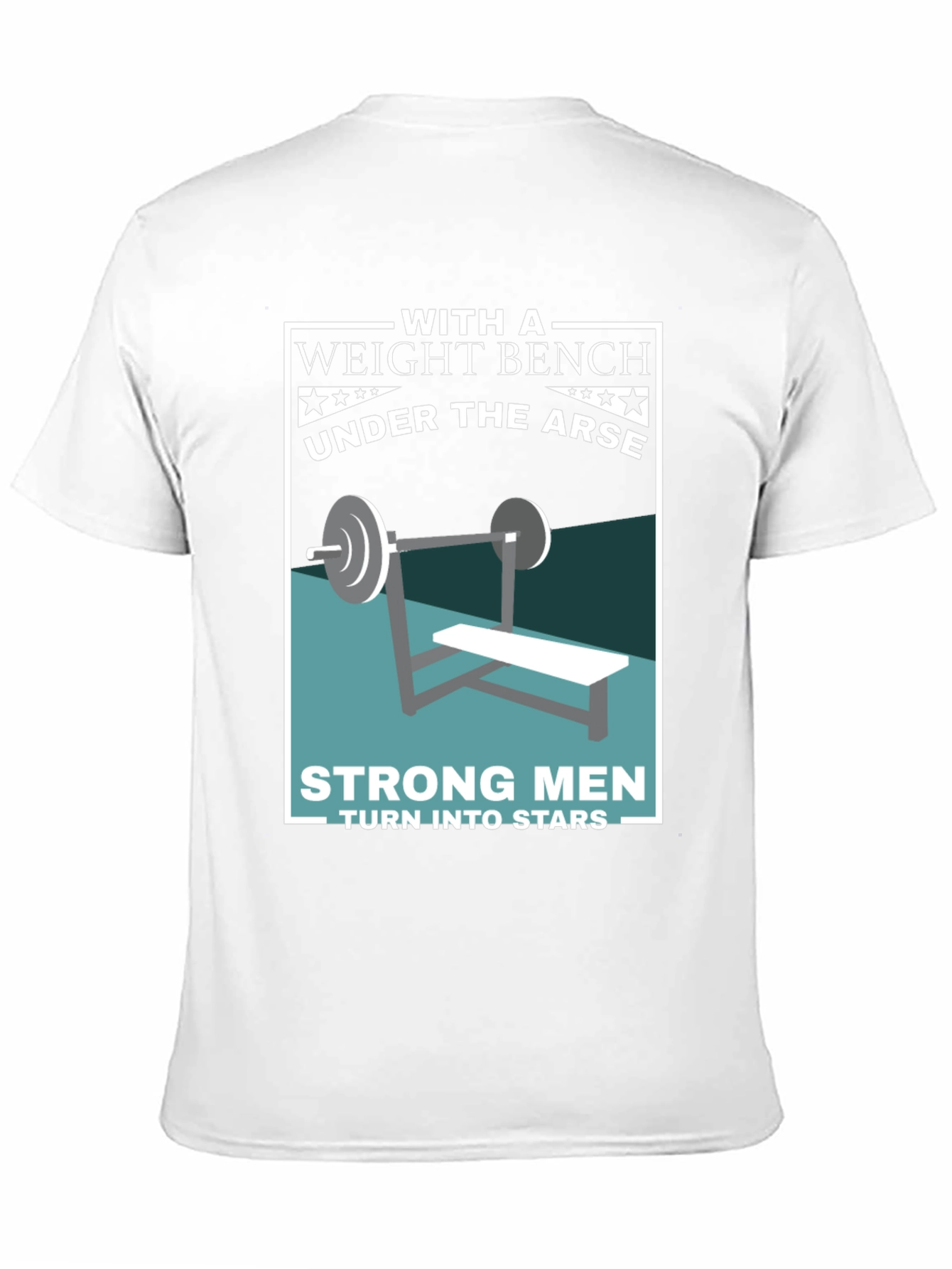 Weight Bench Strong Men Graphic T-Shirt