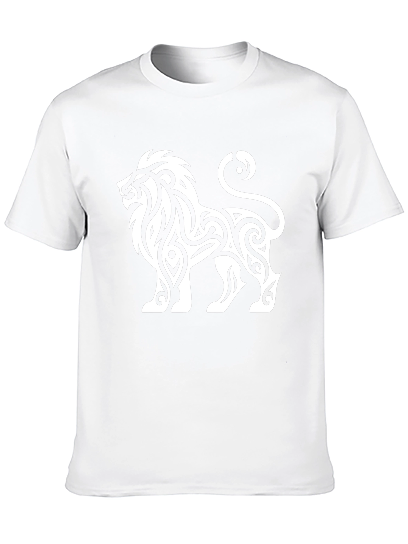 Tribal Lion Graphic Black T-Shirt