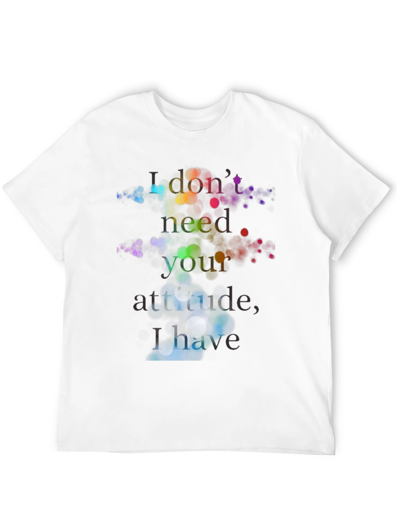 Sarcastic Attitude Graphic T-Shirt - Black