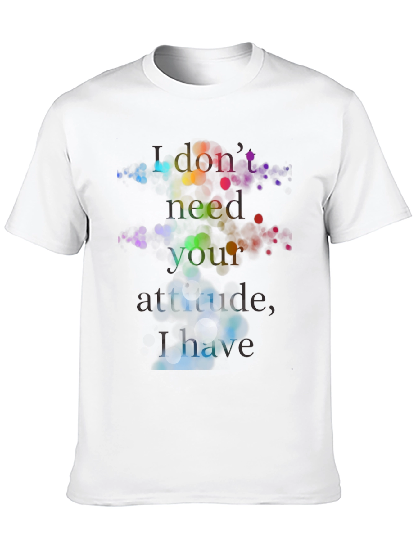 Sarcastic Attitude Graphic T-Shirt - Black