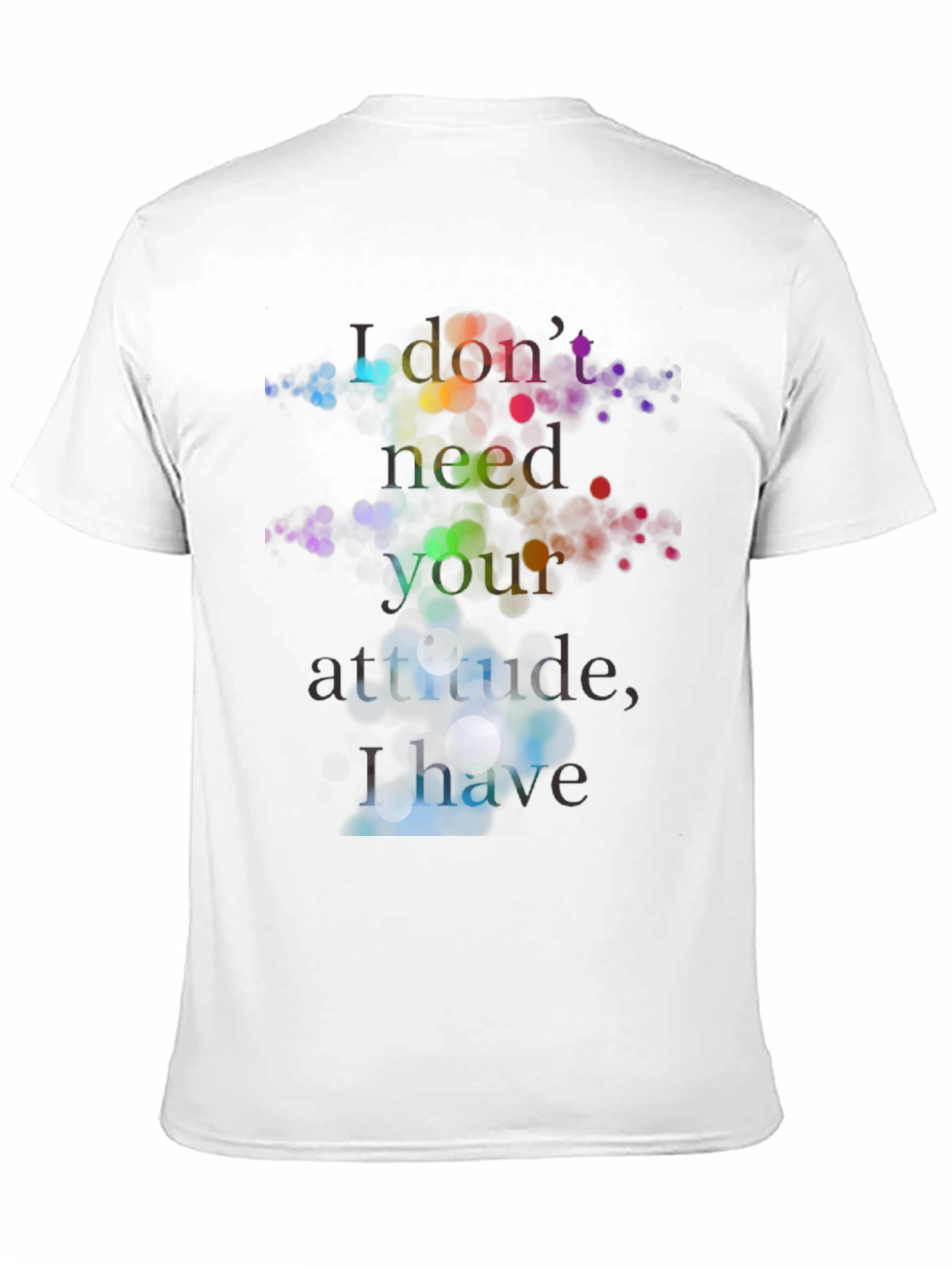 Sarcastic Attitude Graphic T-Shirt - Black