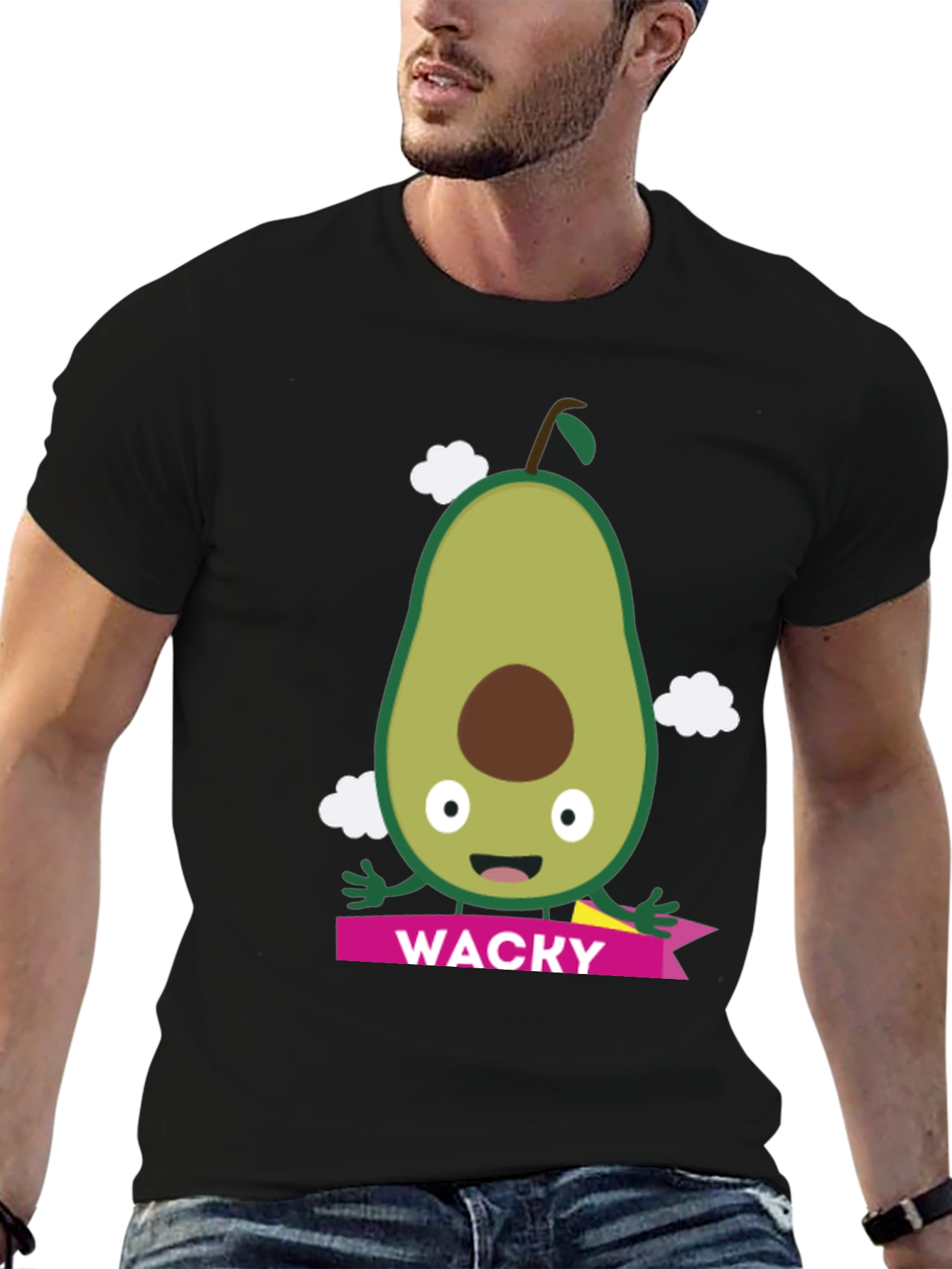 WACKY Avocado Graphic T-Shirt - Trendy & Unique!
