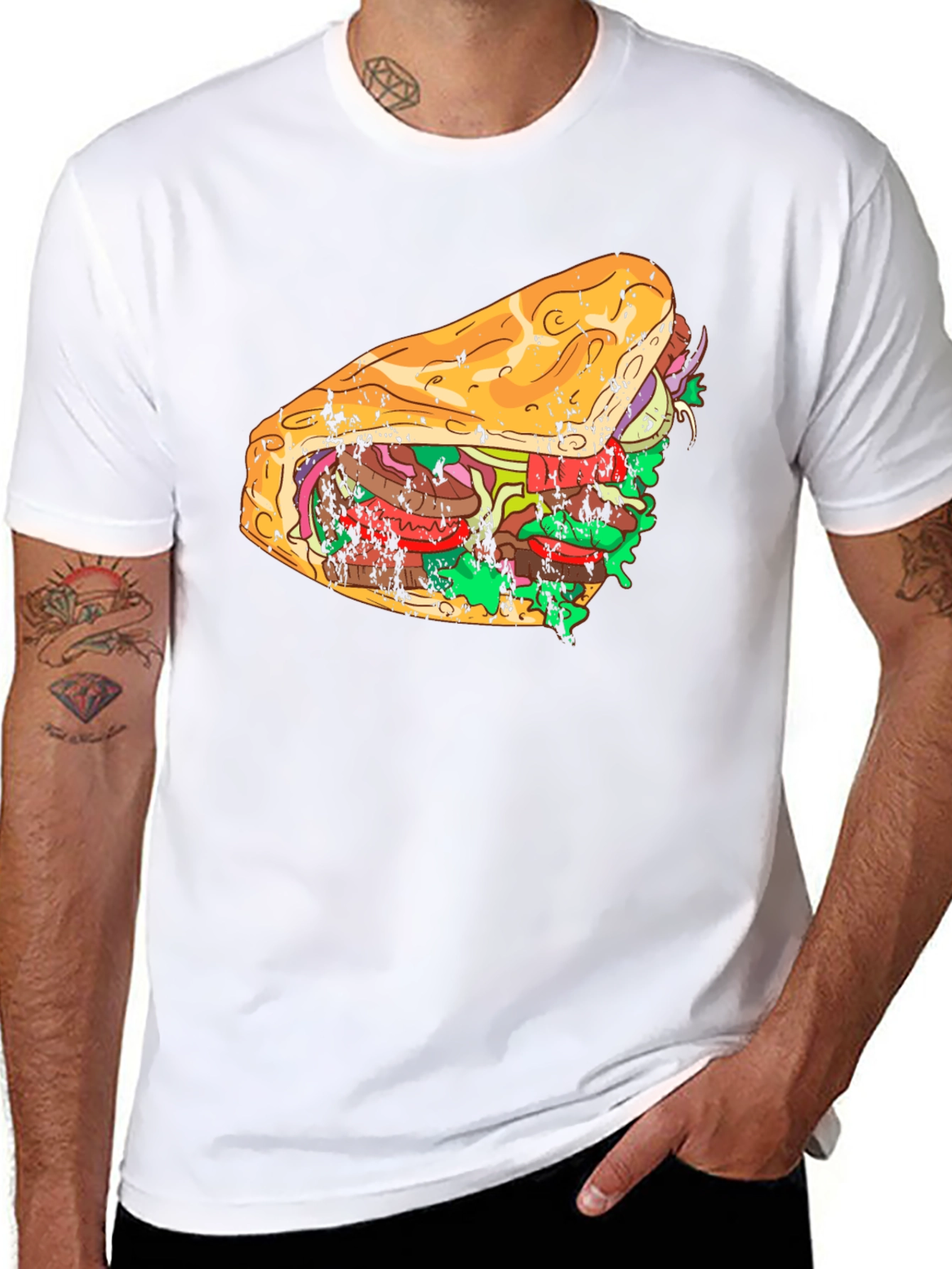 Sandwich Graphic Tee - Comfort Food Style
