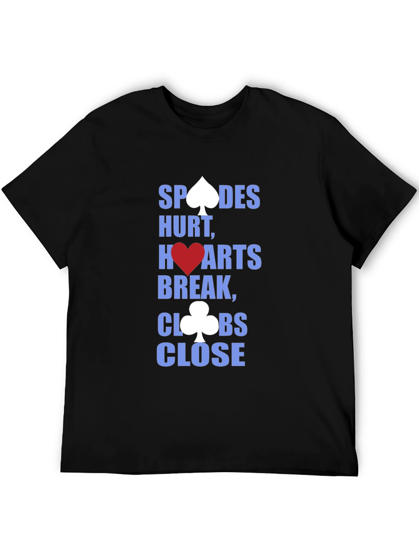 Spades Hearts Clubs T-Shirt - Mens Graphic Tee