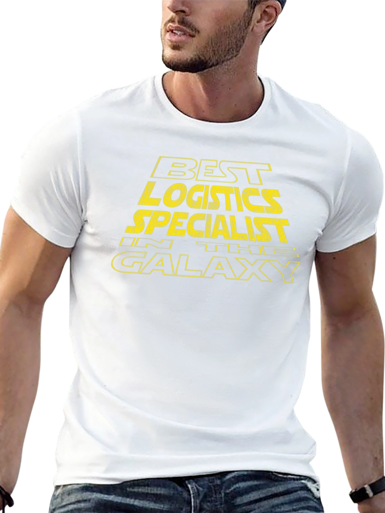 Best Logistics Specialist T-Shirt - Galaxy Design