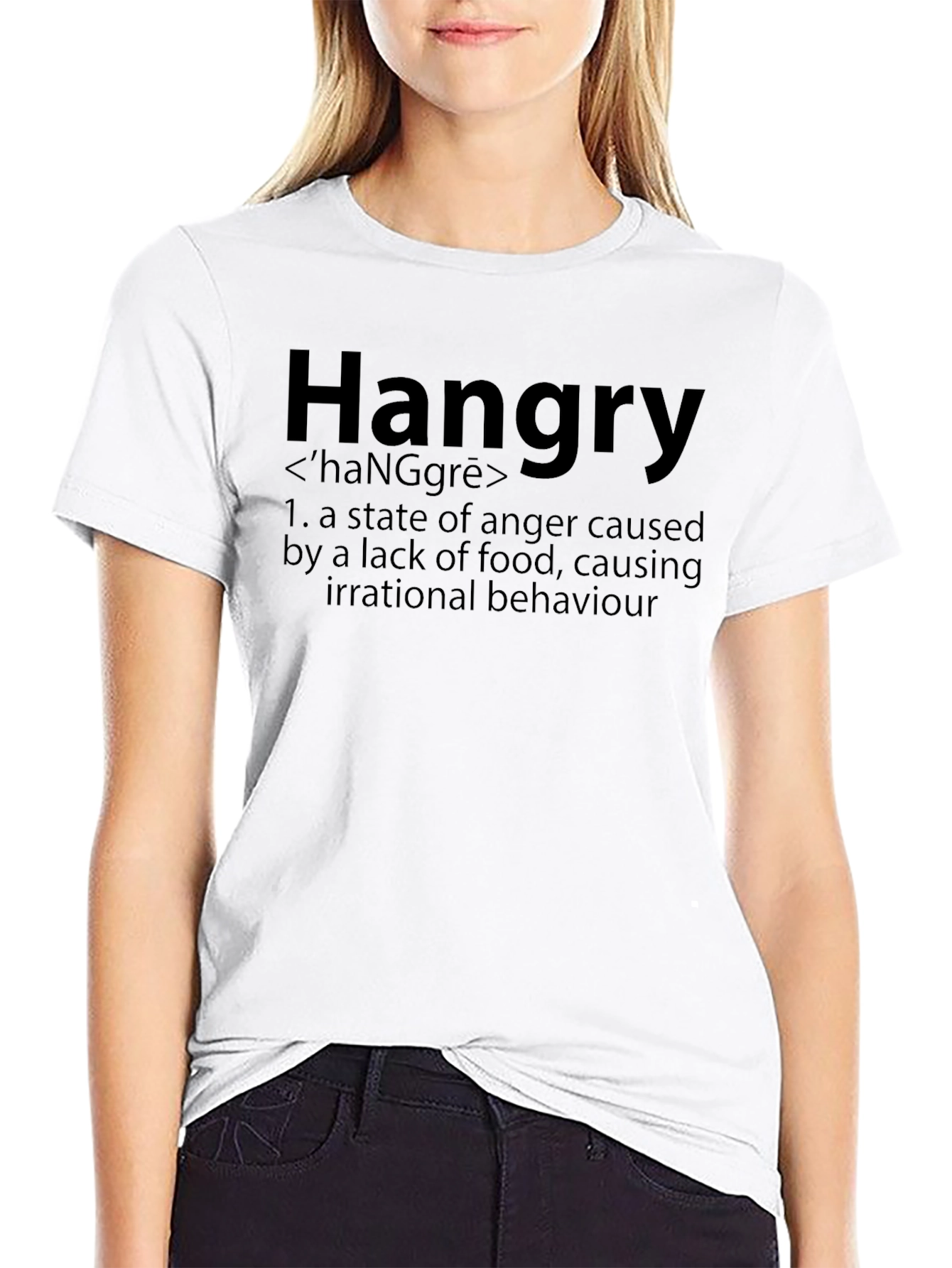 Hangry Definition T-Shirt - Funny Hunger Anger