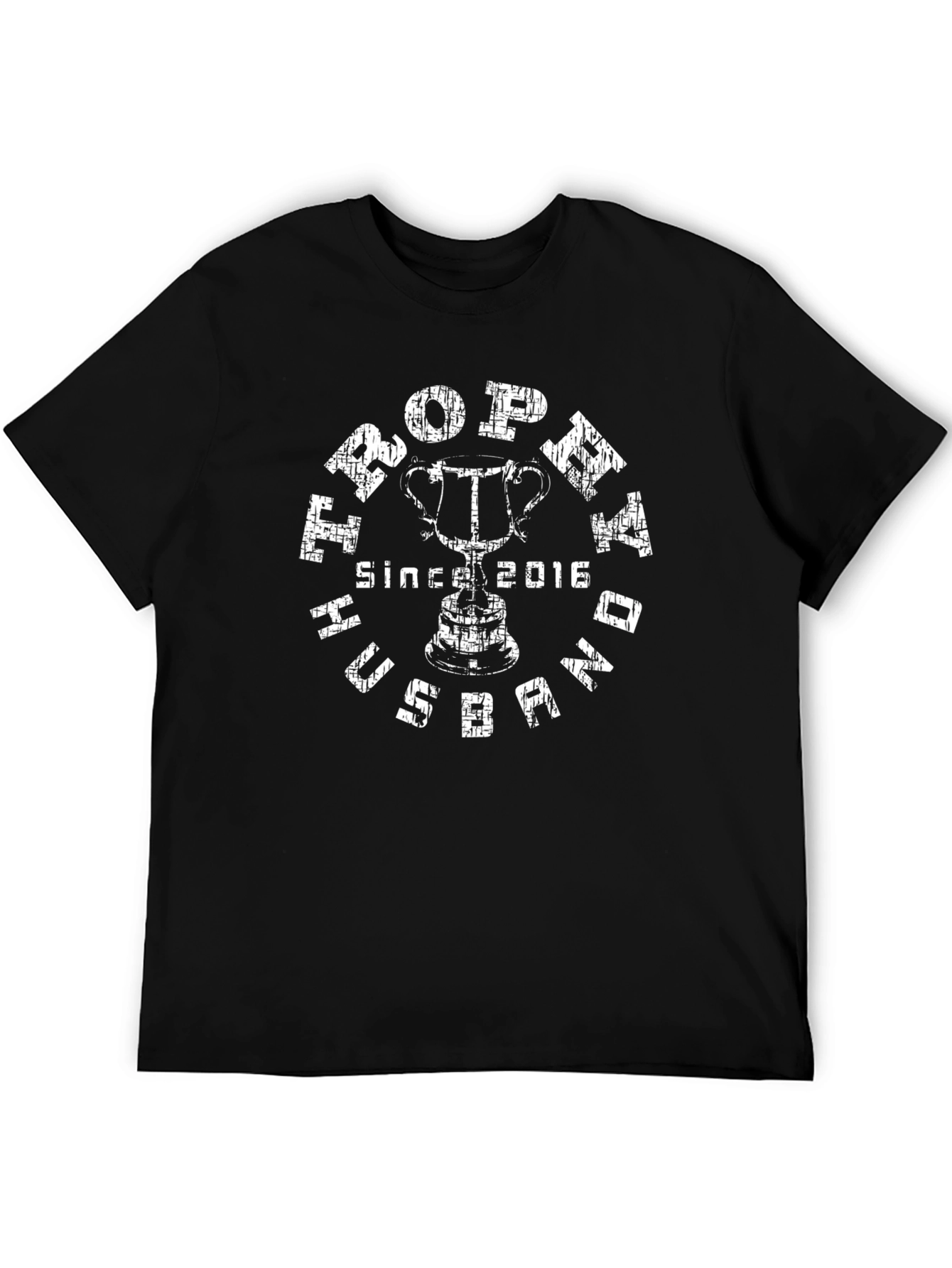 Best Papa Husband Since 2016 Black Graphic Tee