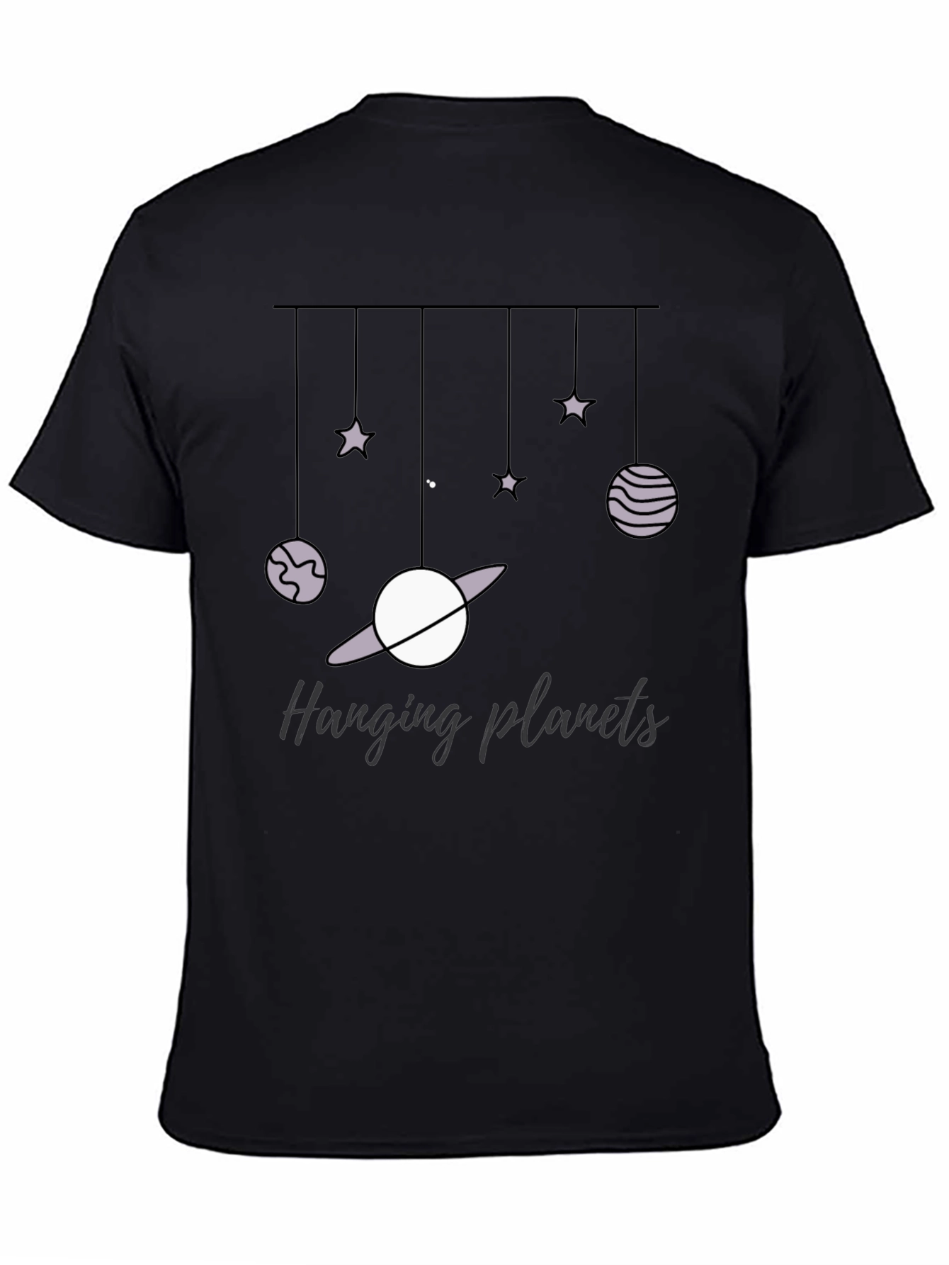 Hanging Planets Graphic Tee - Stylish Comfort