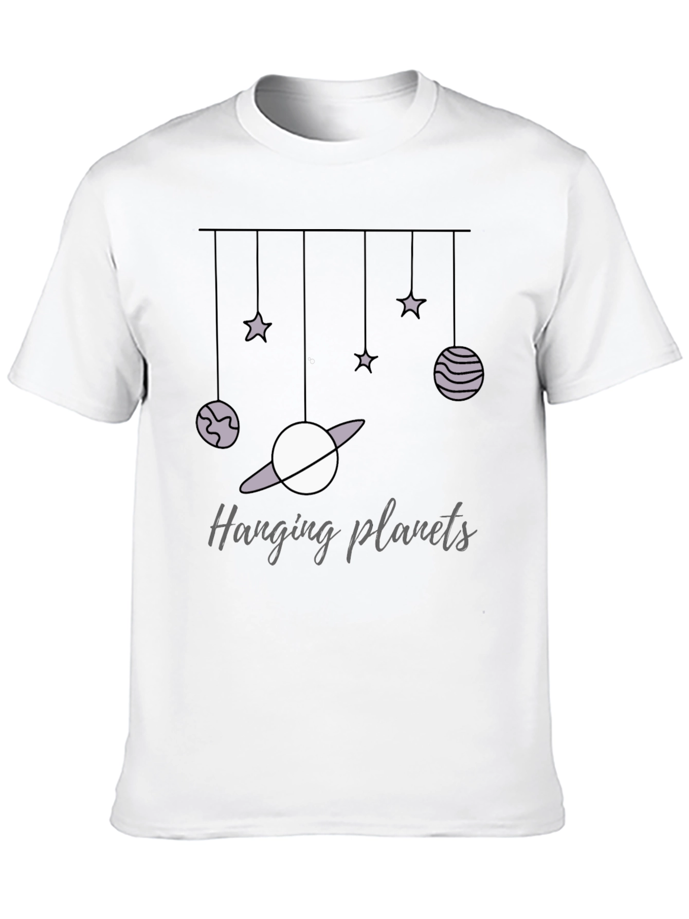 Hanging Planets Graphic Tee - Stylish Comfort