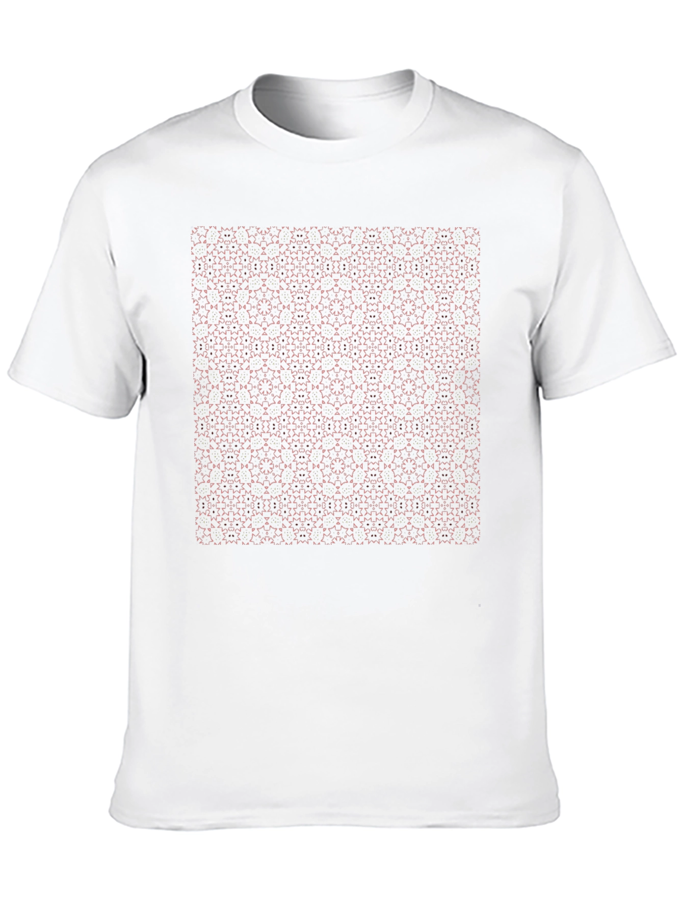 Geometric Pattern Black T-Shirt