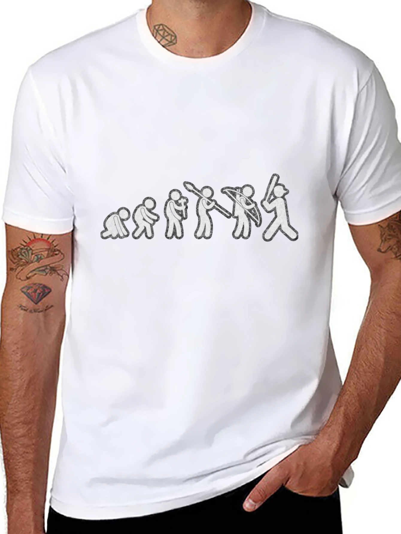 Evolution of Baseball T-Shirt
