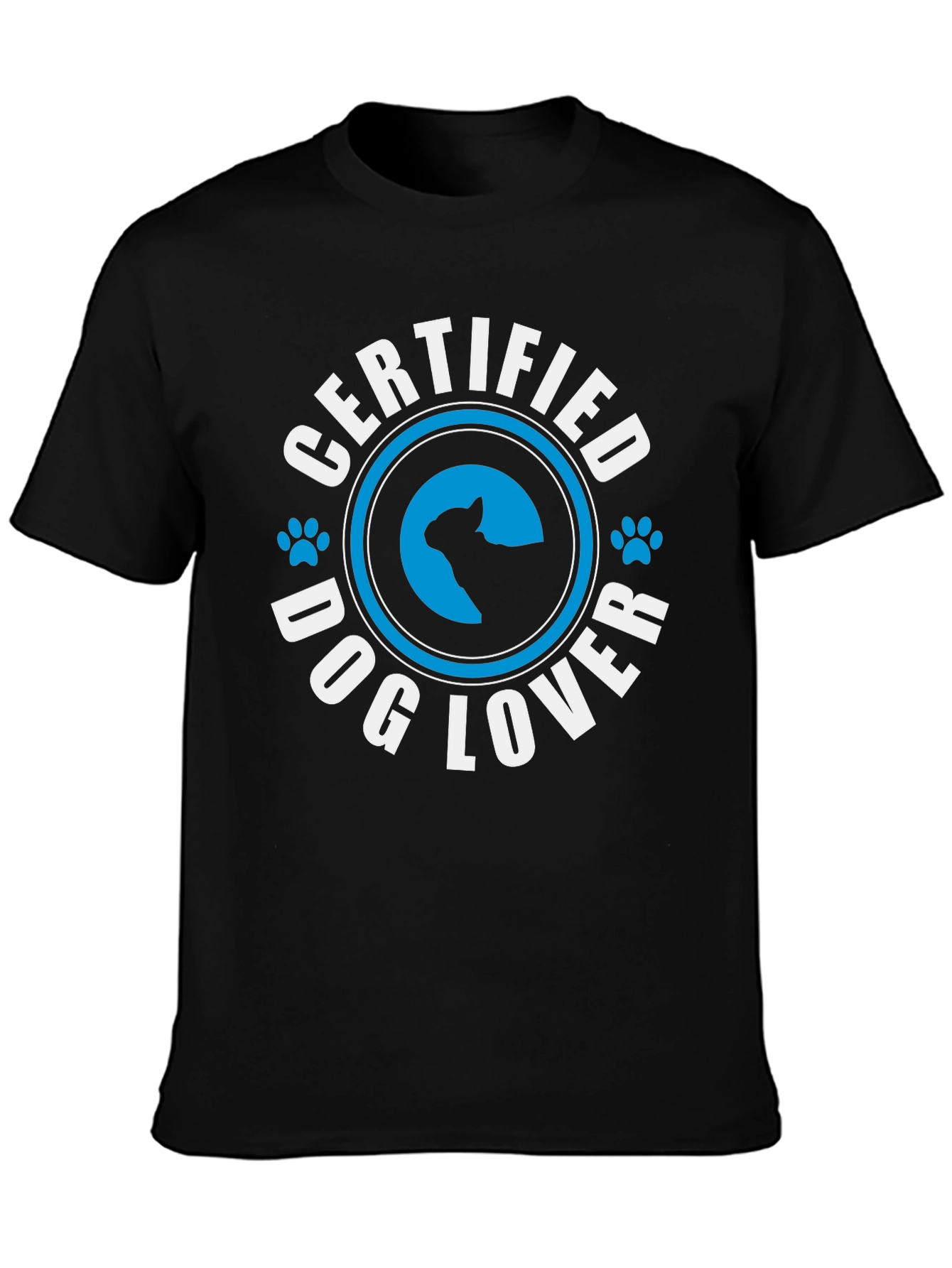 Certified Dog Lover T-Shirt - Black