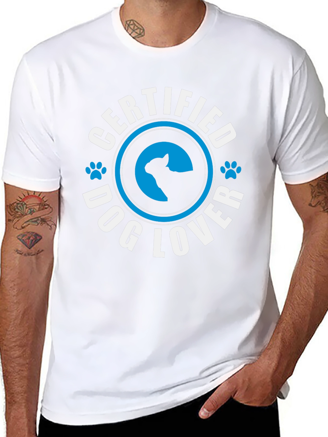 Certified Dog Lover T-Shirt - Black