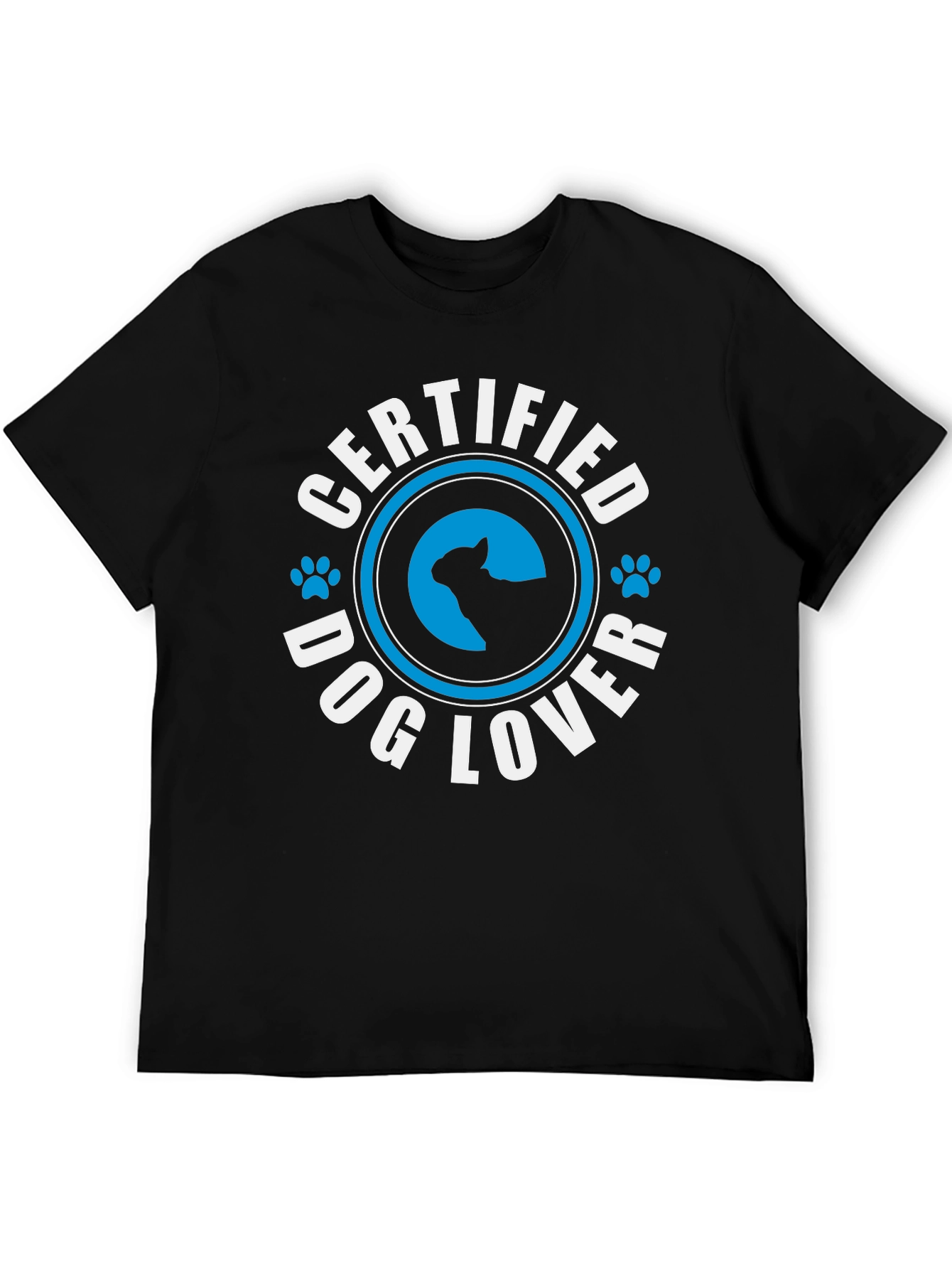 Certified Dog Lover T-Shirt - Black