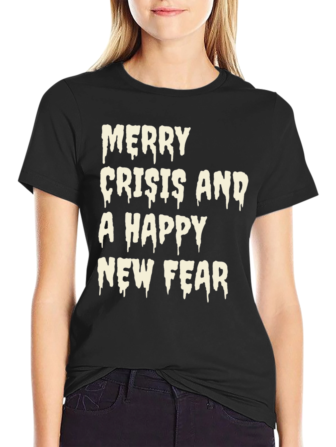 Merry Crisis and a Happy New Fear Graphic T-Shirt