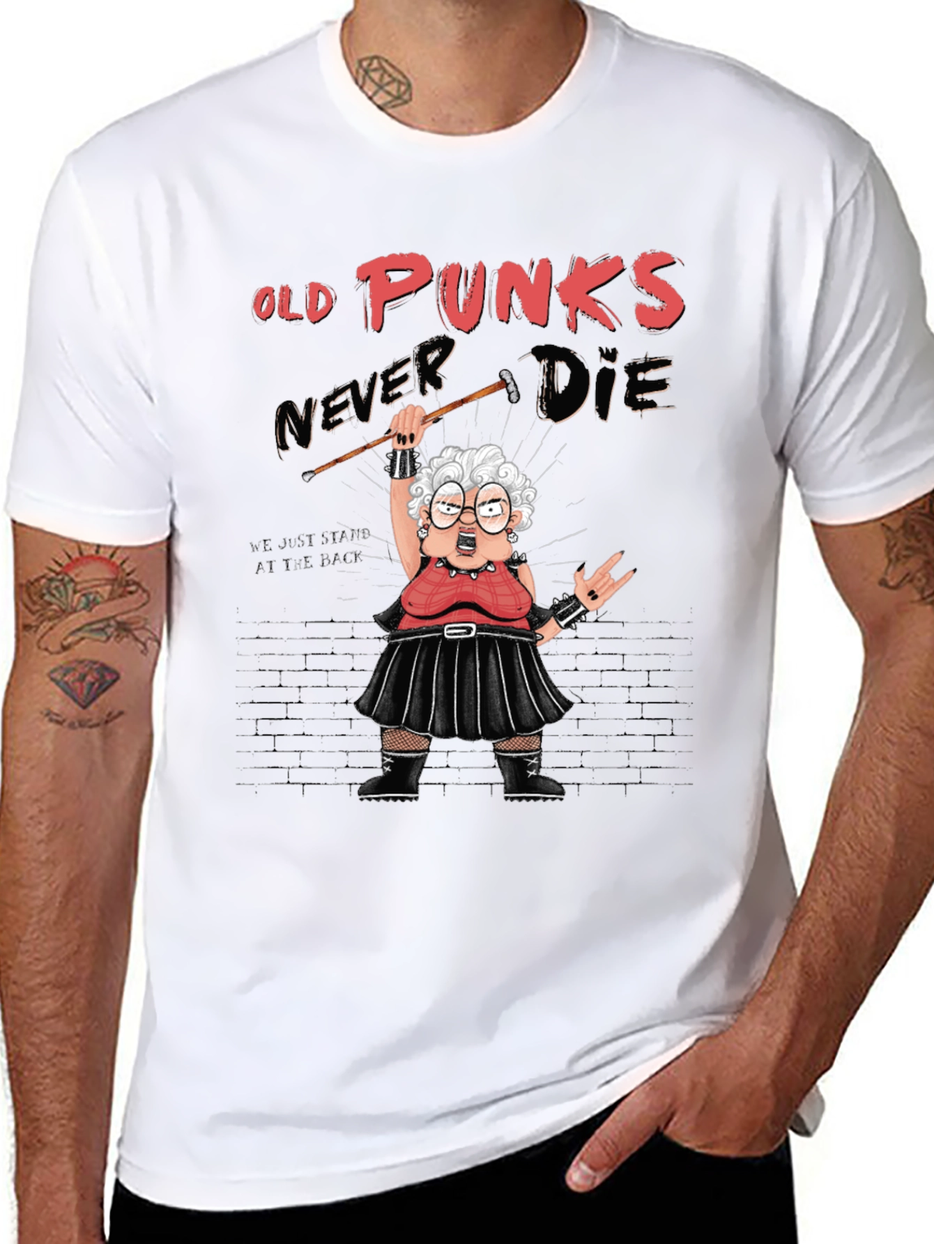 Old Punks Never Die Graphic T-Shirt