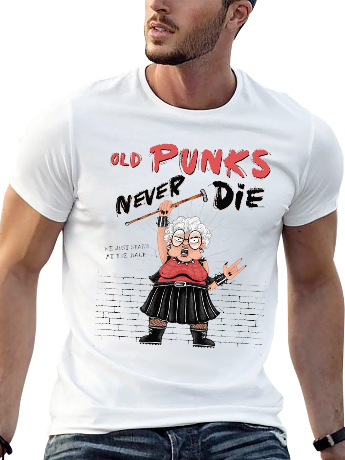Old Punks Never Die Graphic T-Shirt