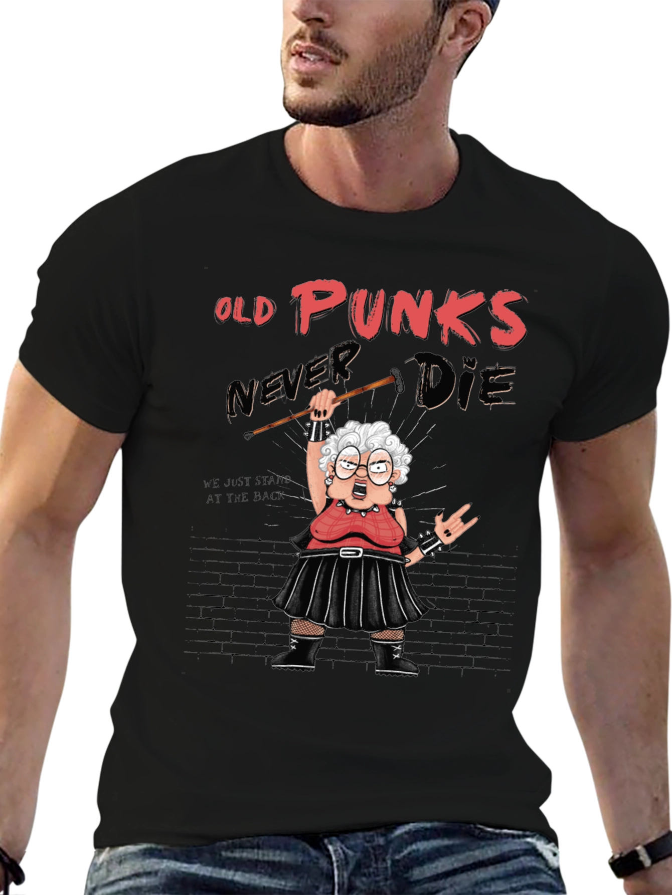 Old Punks Never Die Graphic T-Shirt