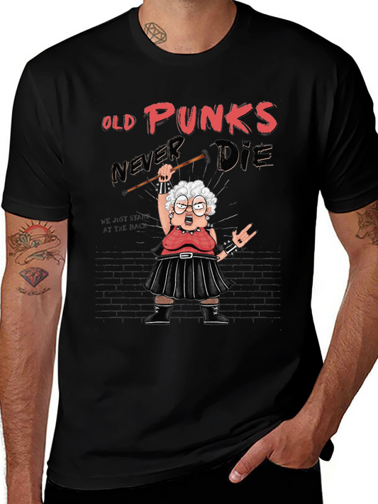 Old Punks Never Die Graphic T-Shirt