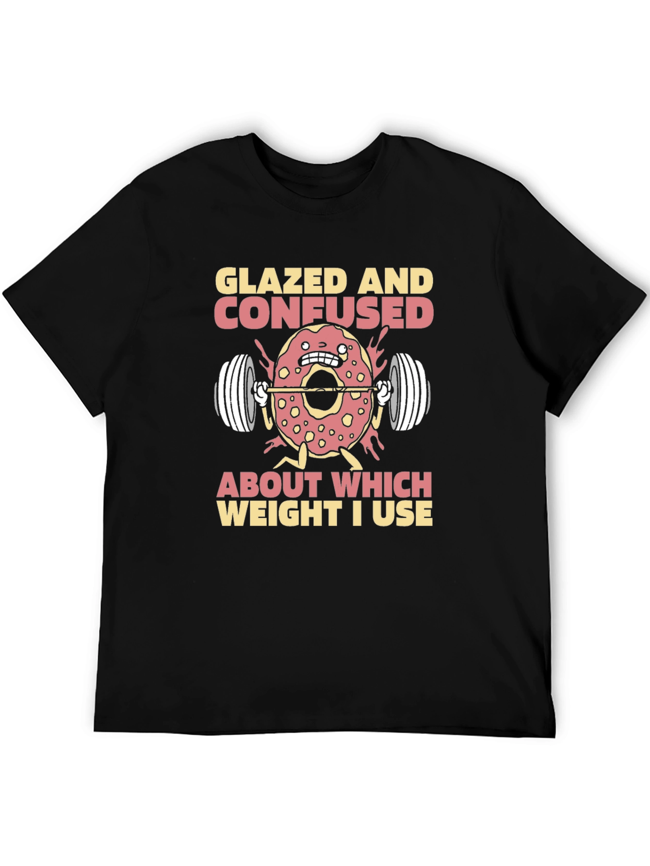 Glazed and Confused Donut Weightlifting T-Shirt