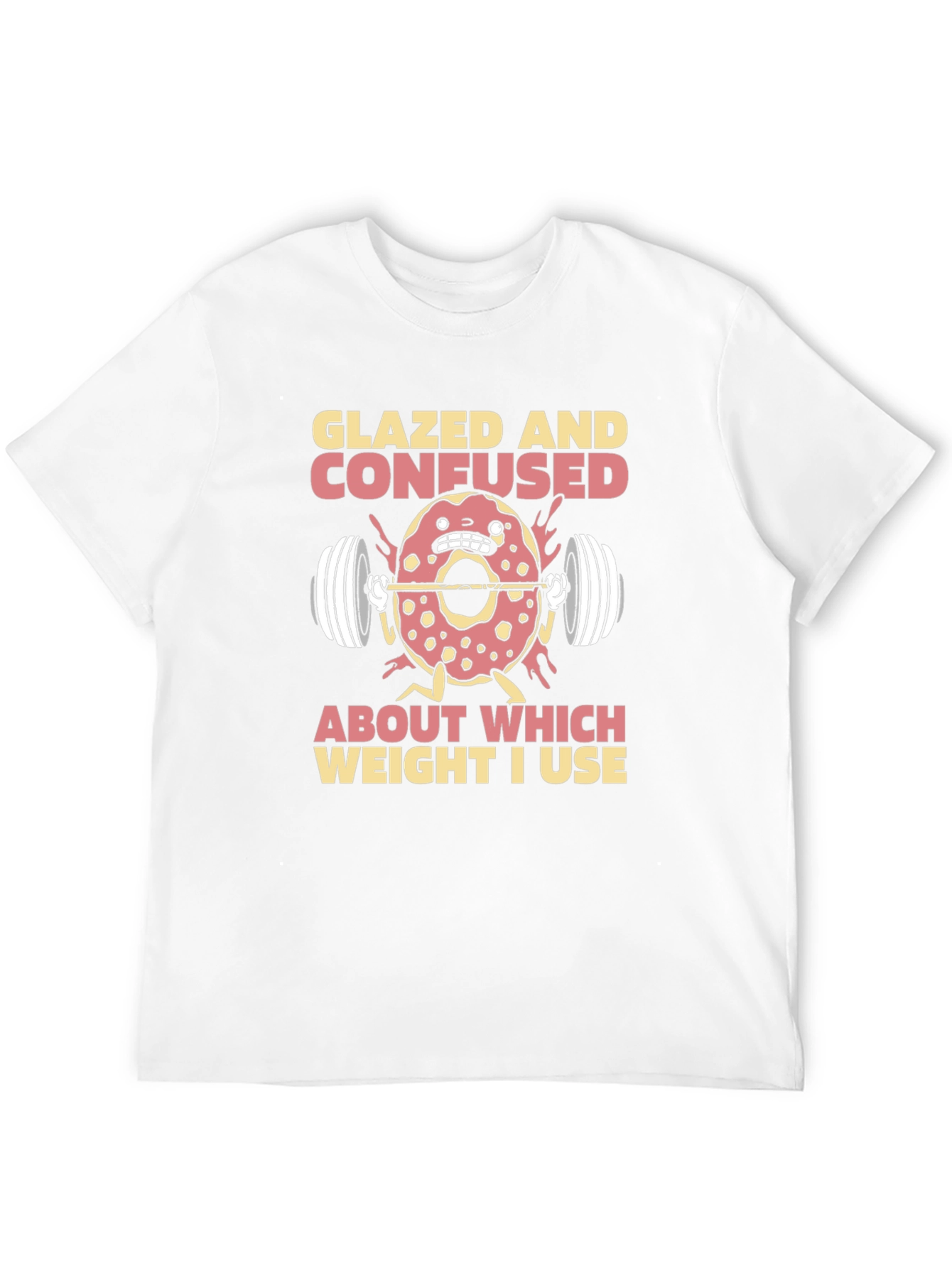 Glazed and Confused Donut Weightlifting T-Shirt