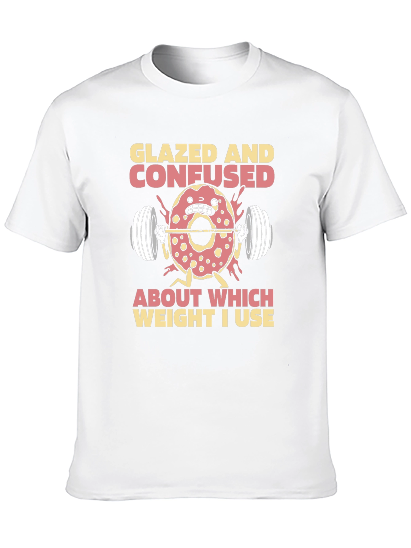 Glazed and Confused Donut Weightlifting T-Shirt