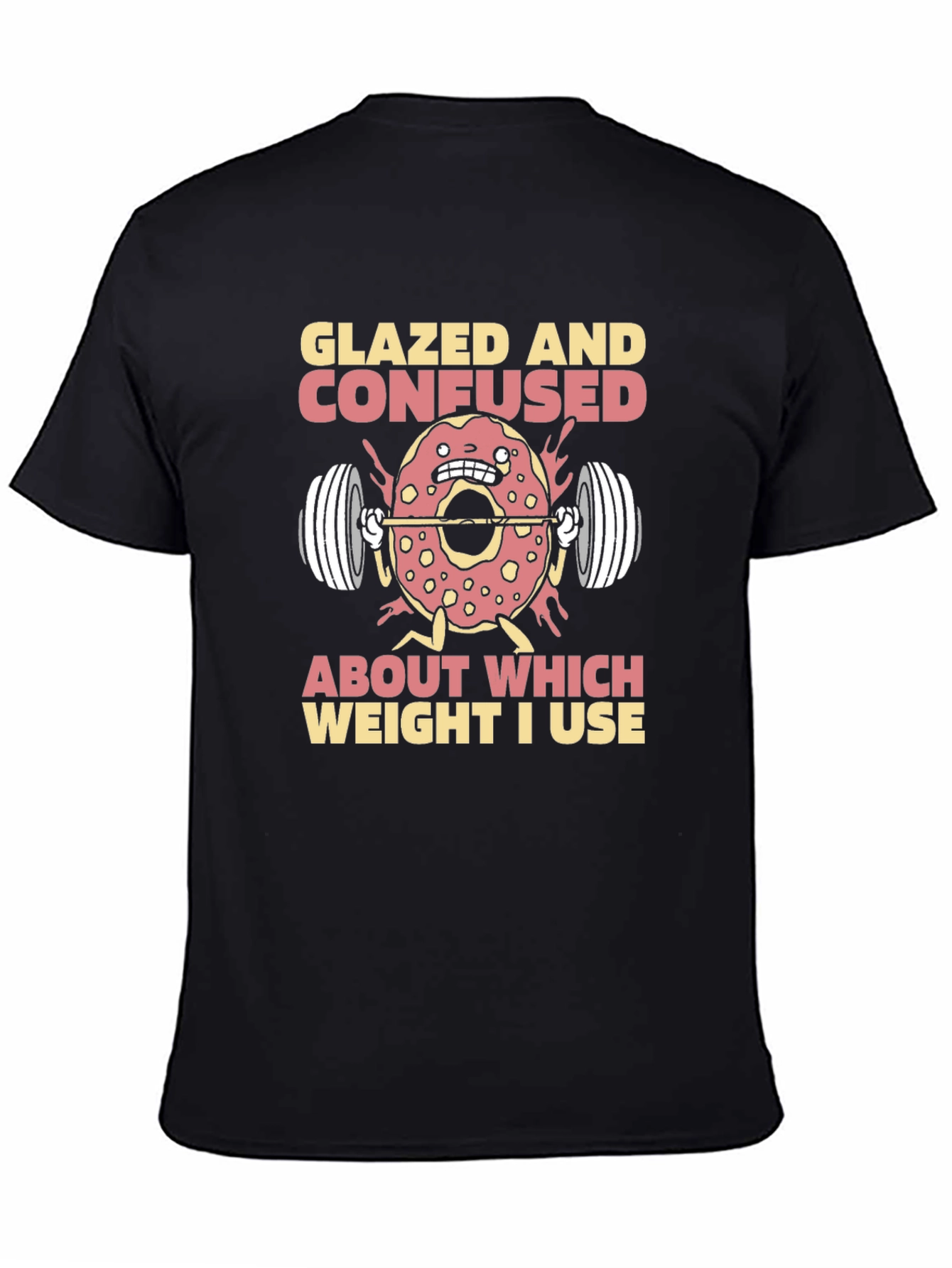 Glazed and Confused Donut Weightlifting T-Shirt