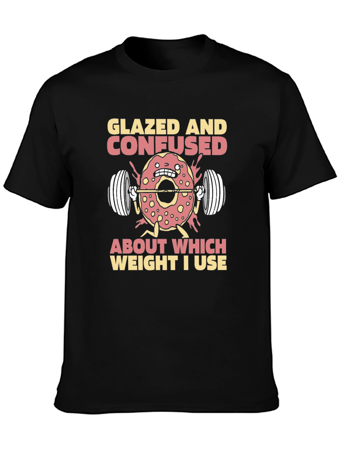 Glazed and Confused Donut Weightlifting T-Shirt