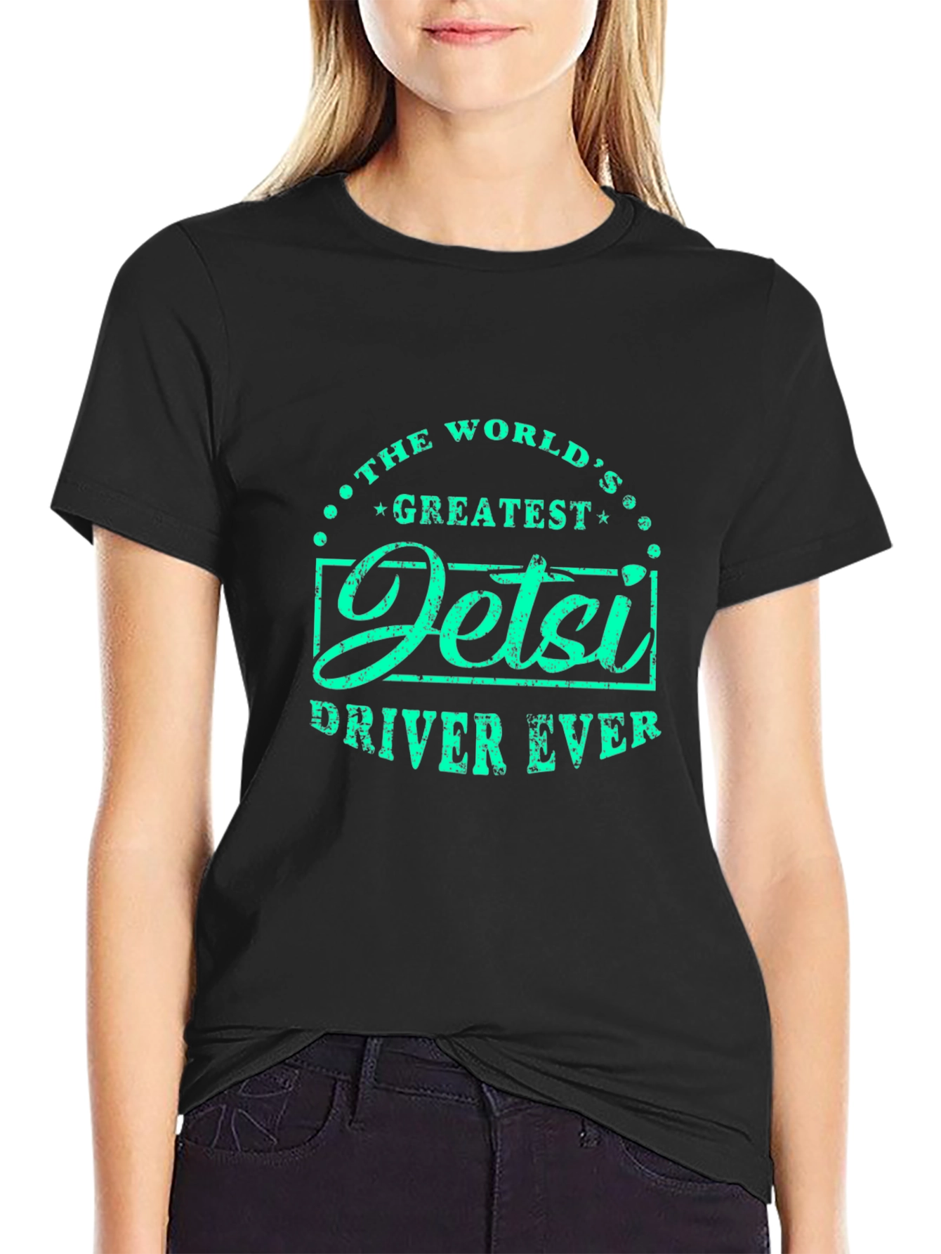 Worlds Greatest Jetski Driver Black Graphic T-Shirt