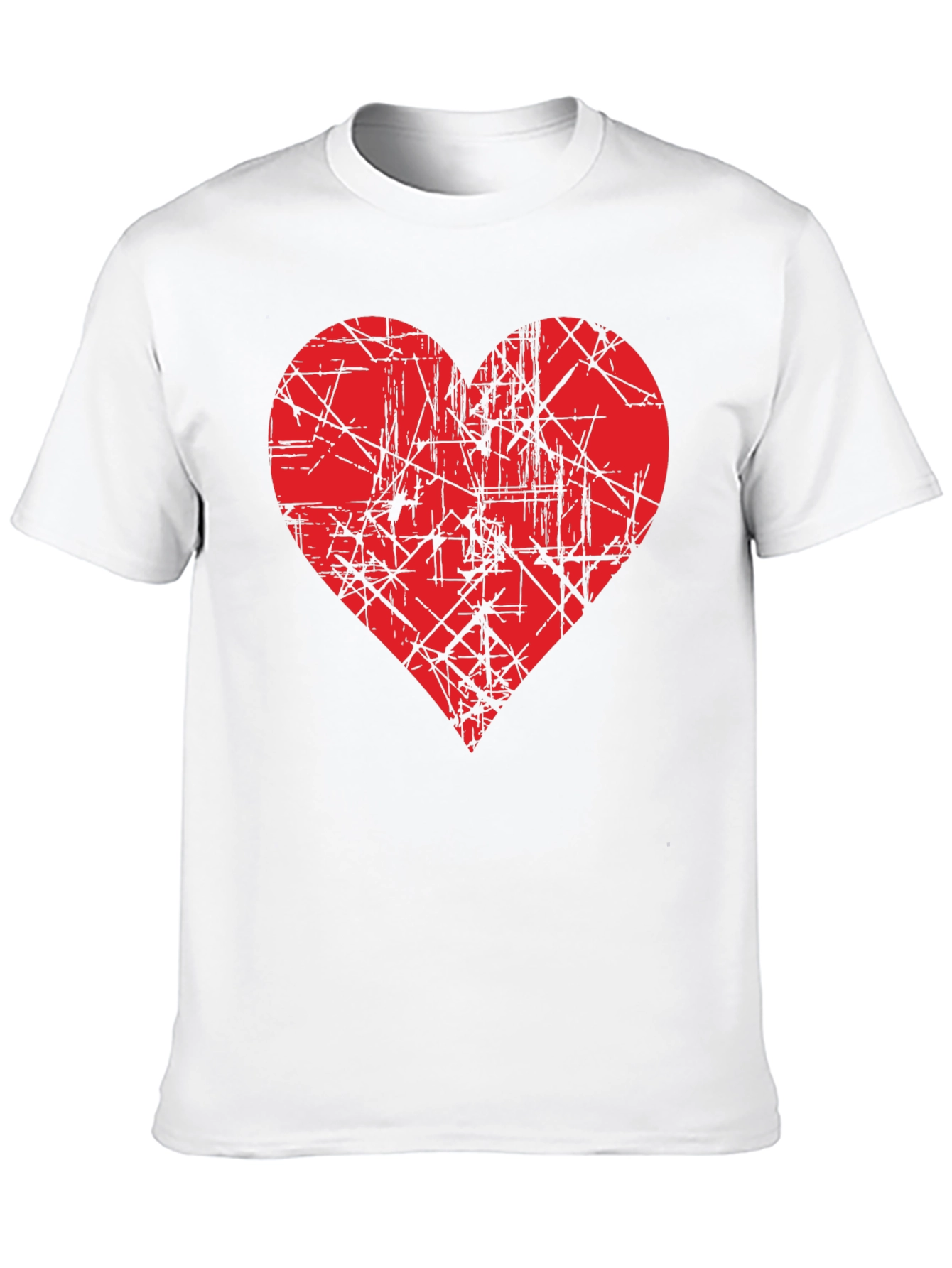 Red Heart Graphic Black T-Shirt