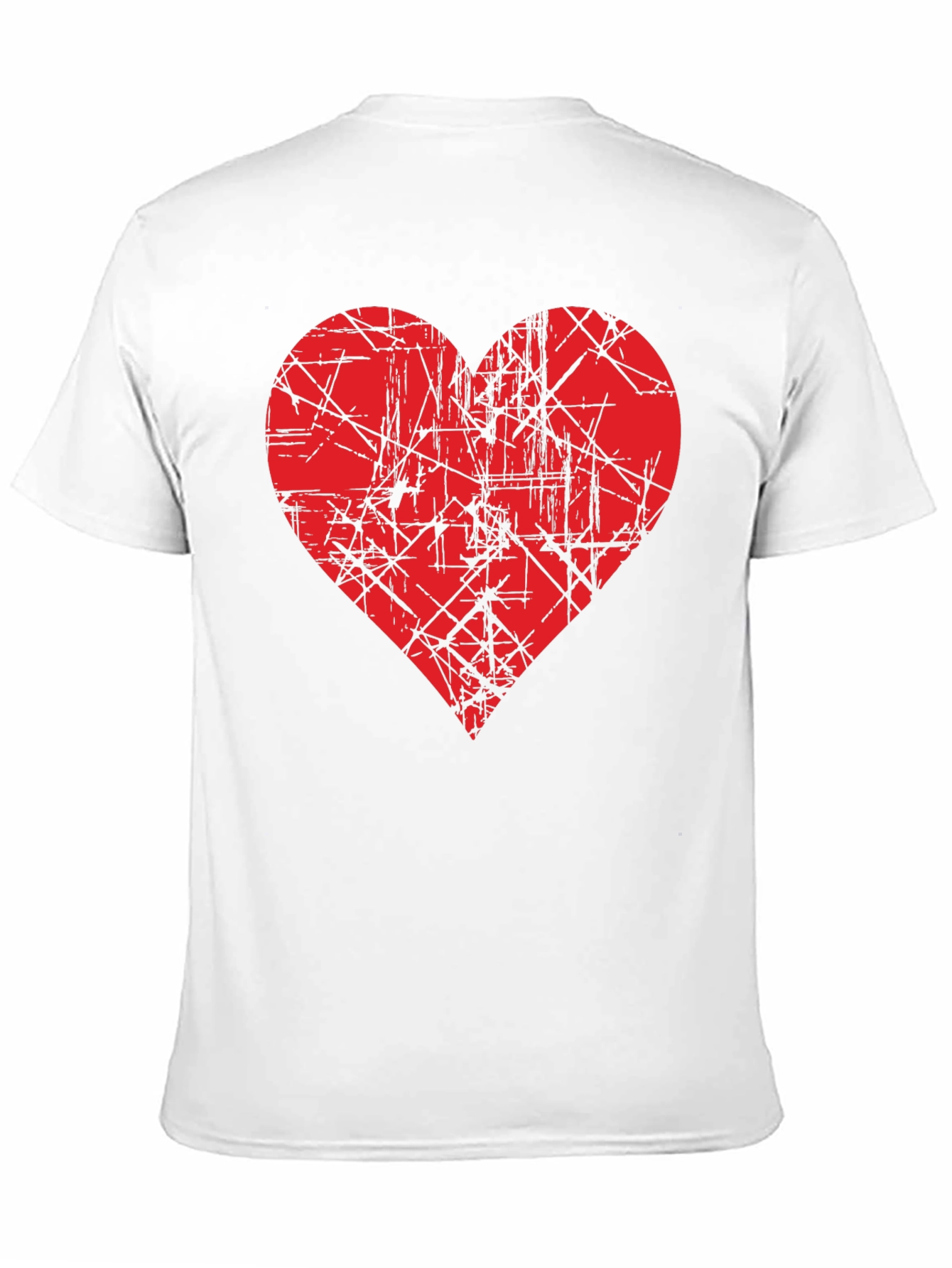 Red Heart Graphic Black T-Shirt
