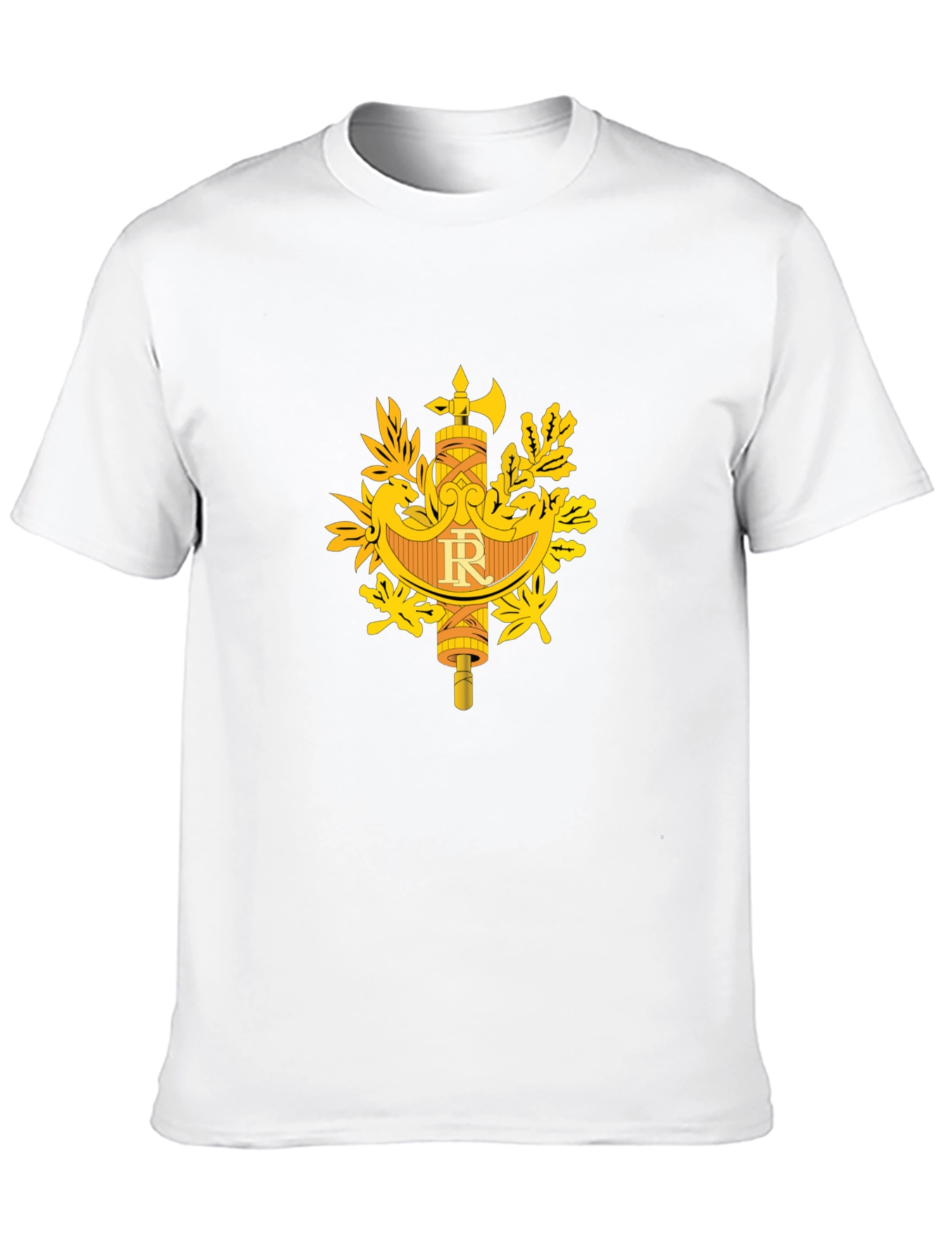 French Republic Symbol Black T-Shirt