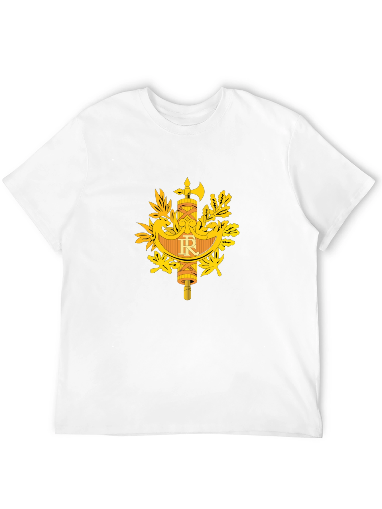 French Republic Symbol Black T-Shirt