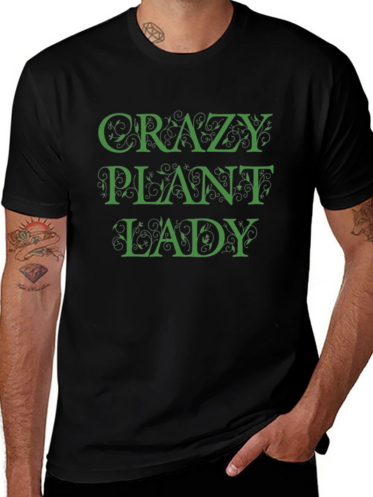 Crazy Plant Lady Black T-Shirt