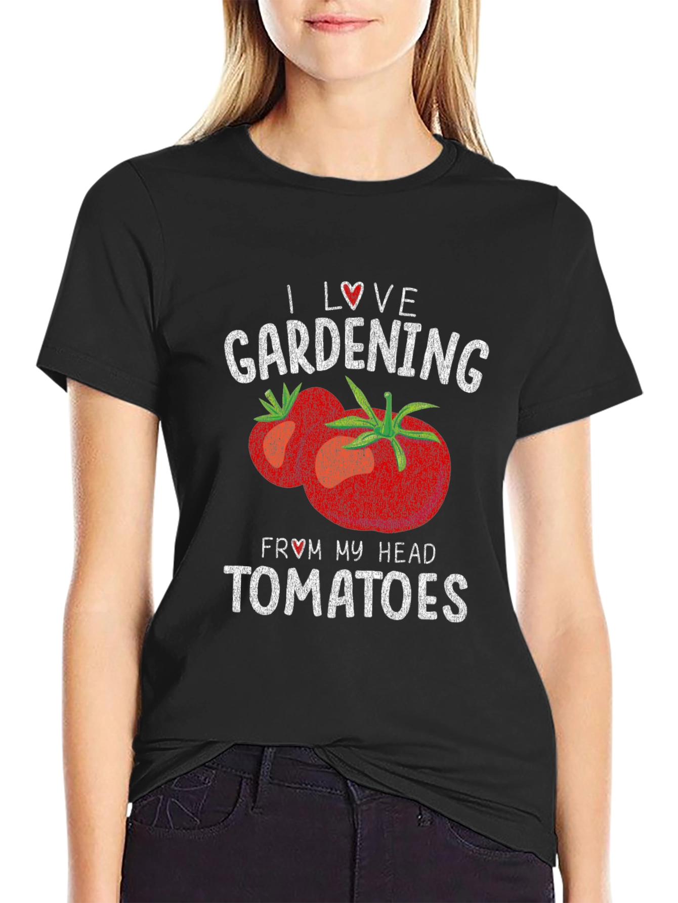 I Love Gardening From My Head Tomatoes T-Shirt