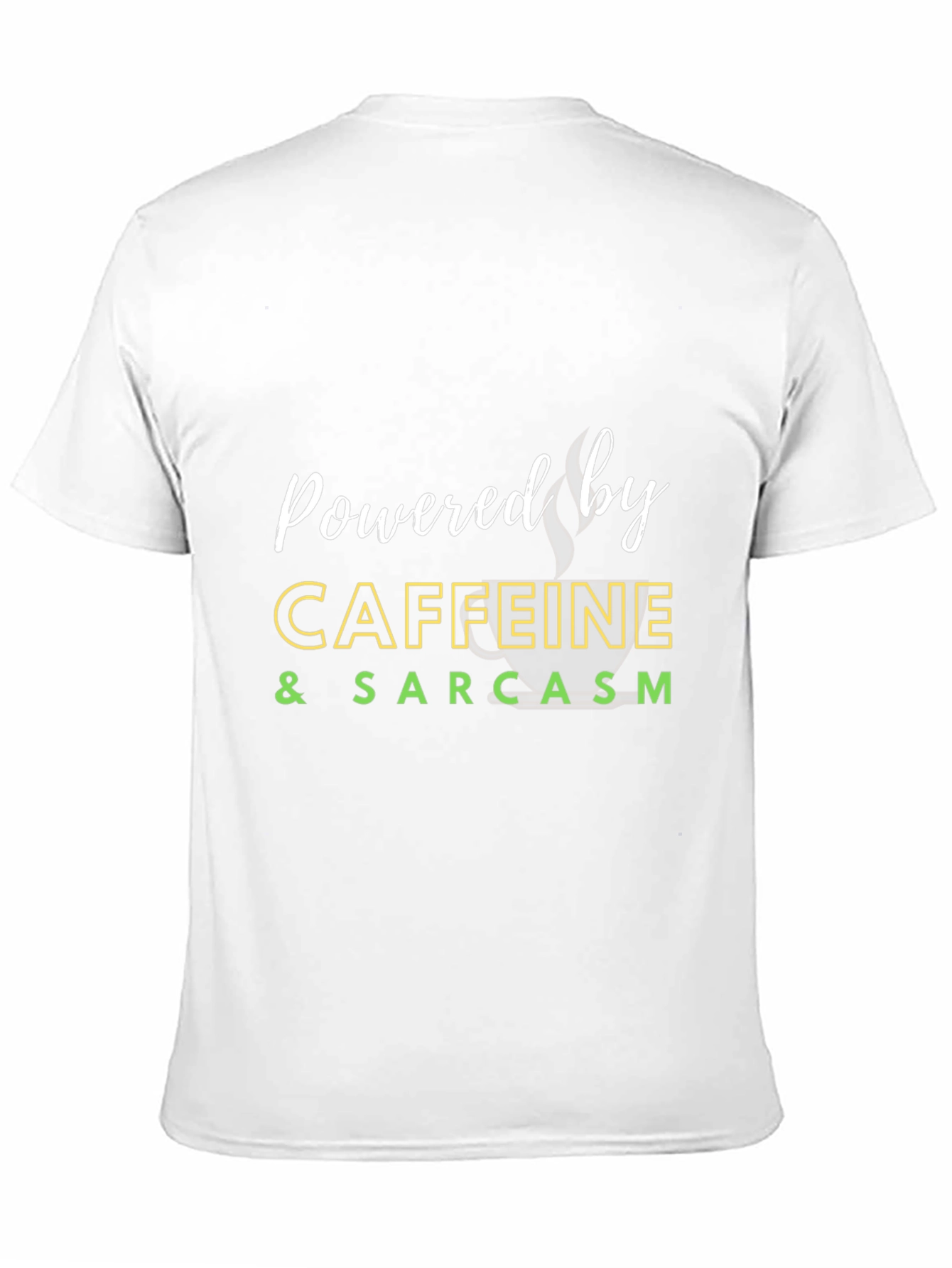 Caffeine & Sarcasm Black T-Shirt