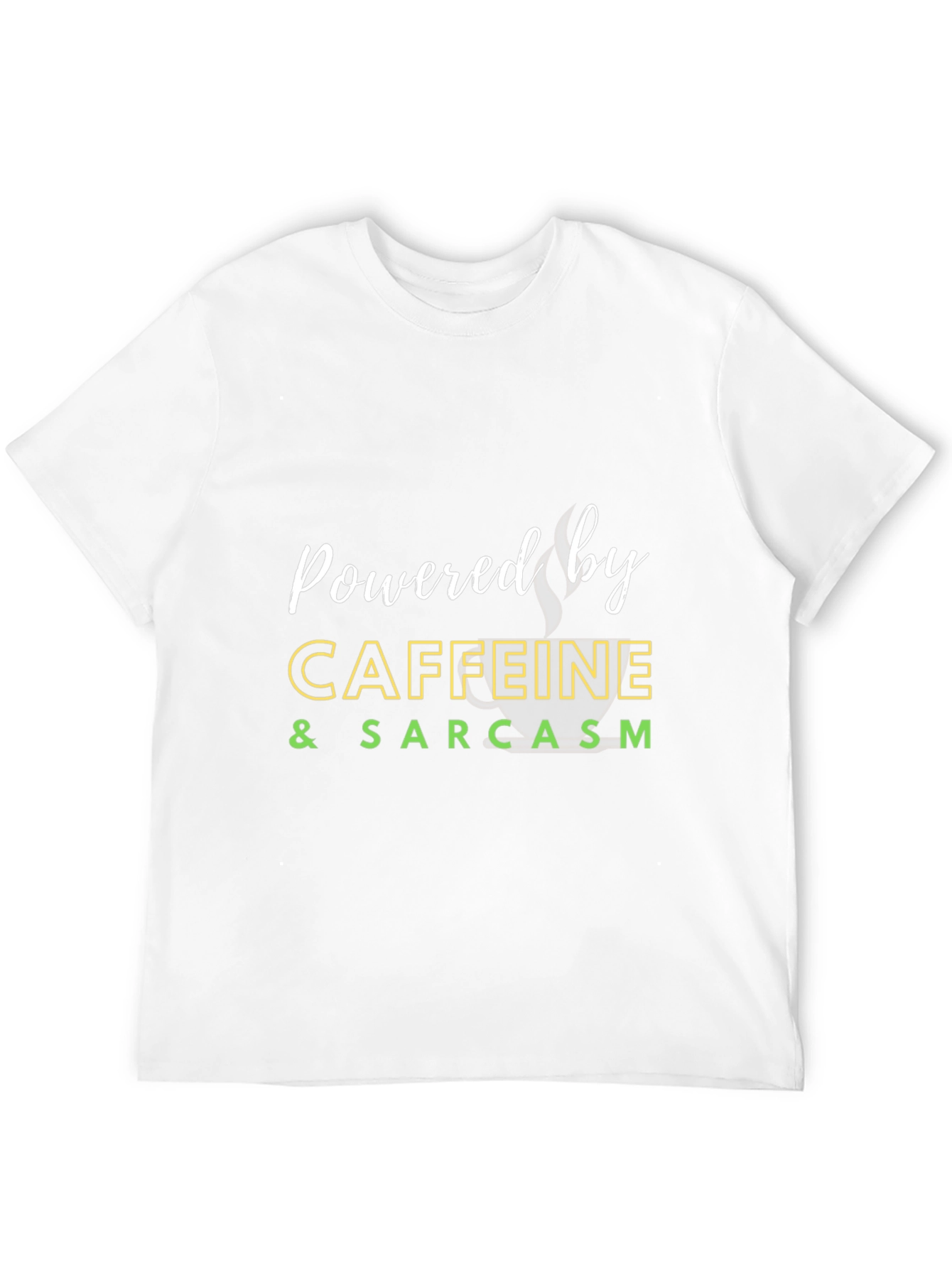 Caffeine & Sarcasm Black T-Shirt