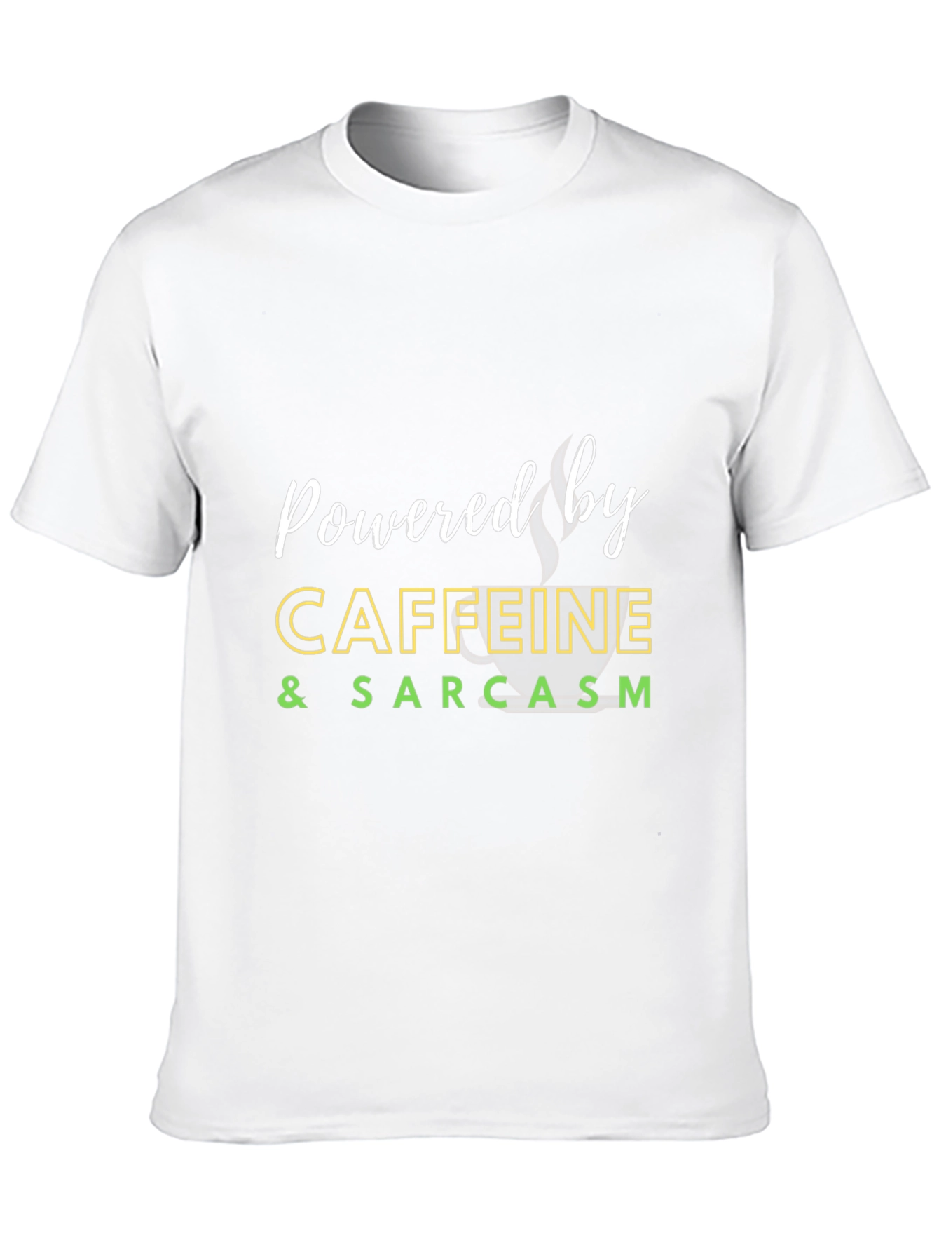 Caffeine & Sarcasm Black T-Shirt